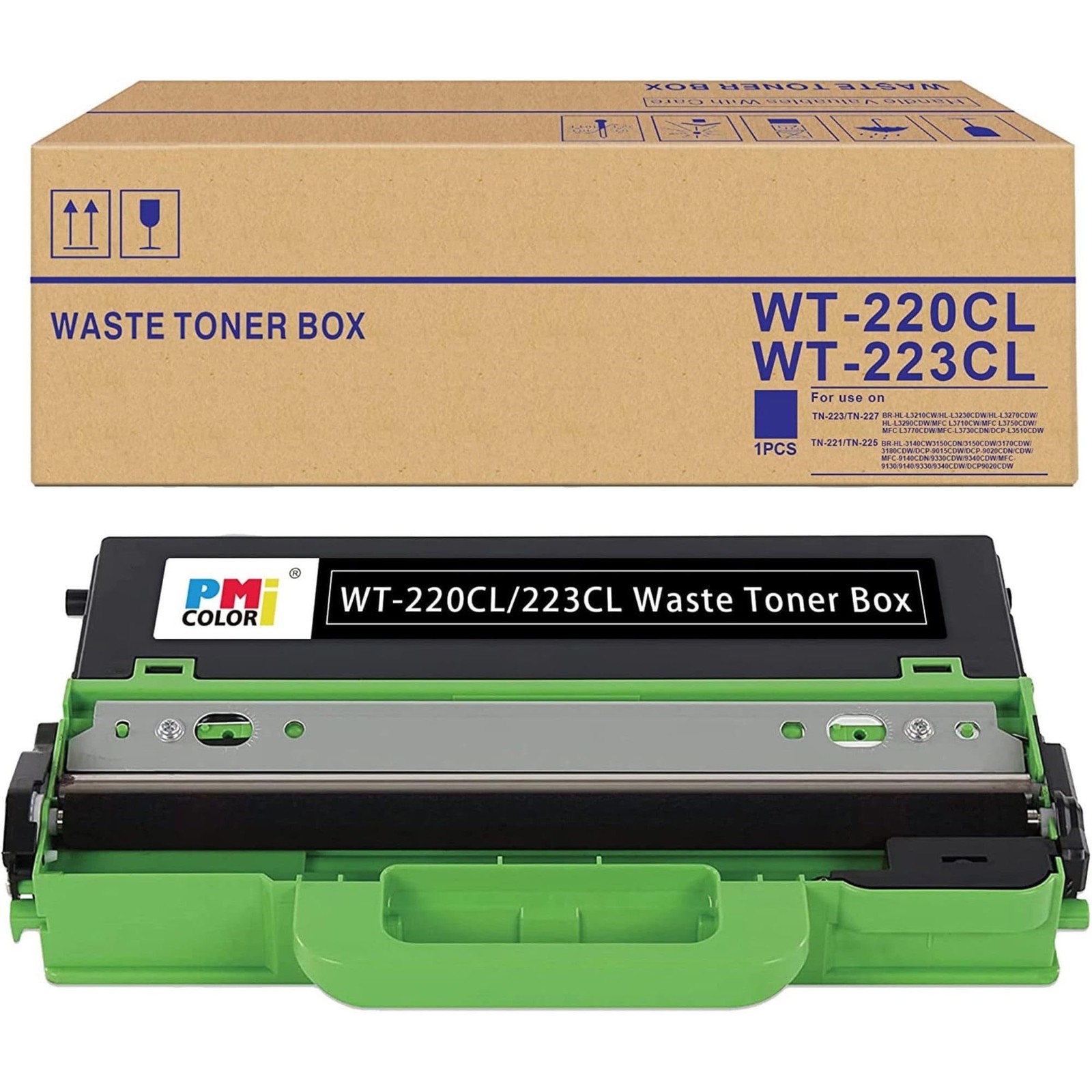 Printer WT220CL Waster Toner Box Toner, Black