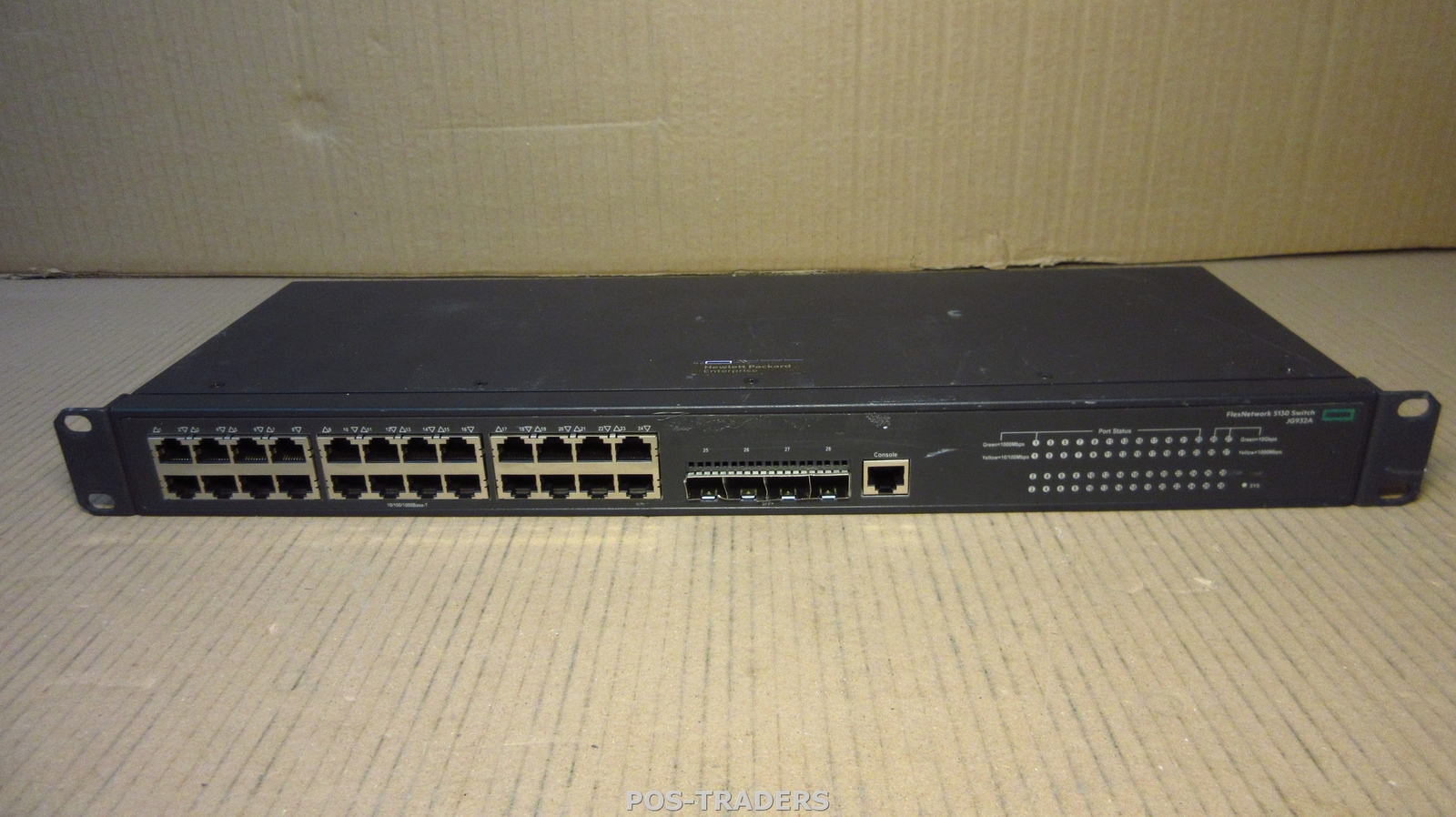HP JG932A 5130-24G-4SFP+ EI 24-PORT + 4-PORT SFP+ INC RACK EARS Gigabit Switch