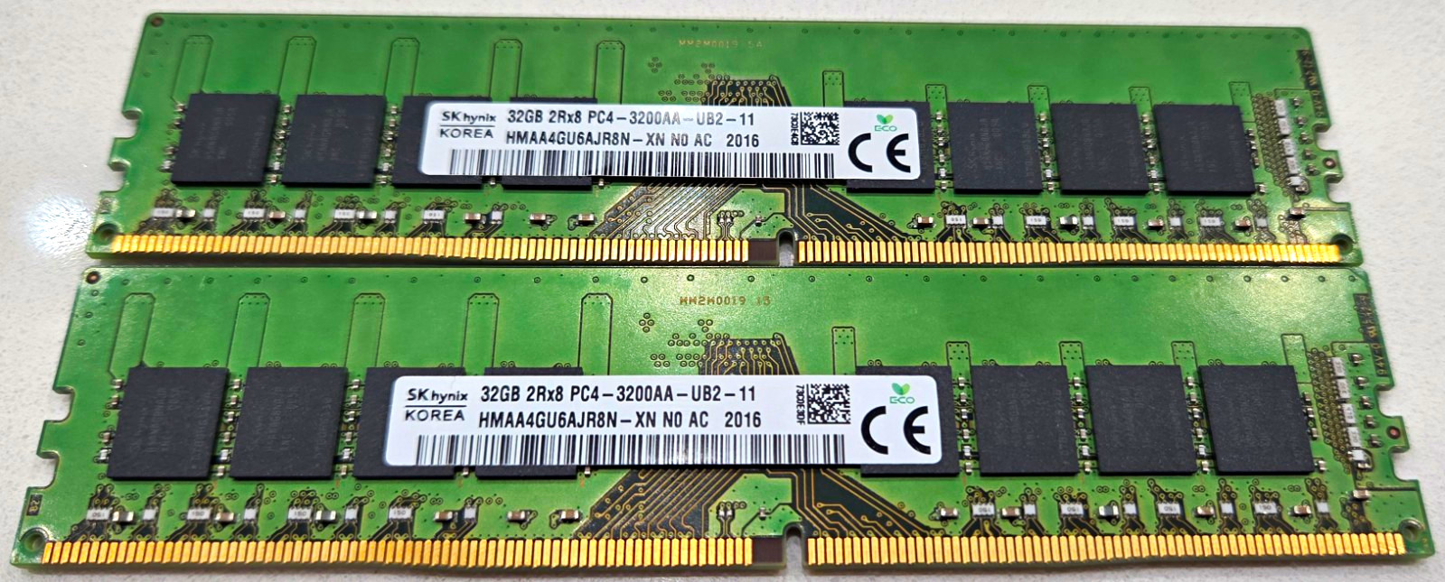 SK Hynix 64GB (2x32GB) DDR4-3200 RAM PC4-3200AA Non-ECC Memory *Tested*