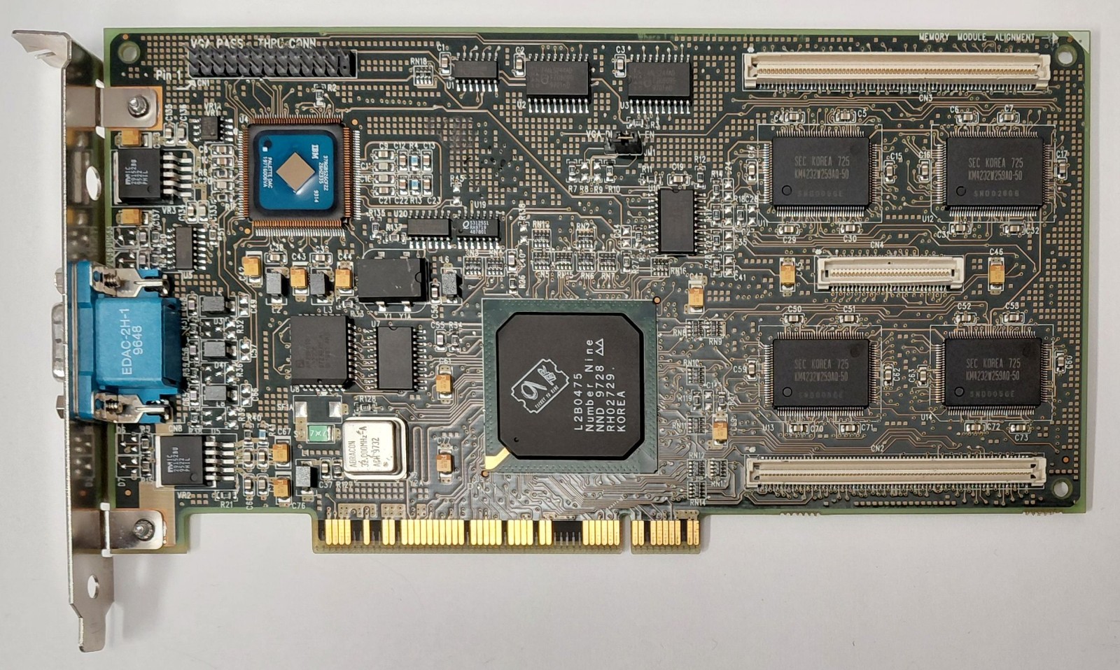 Number Nine #9 Revolution 3D PCI Graphics Card (Ticket to Ride, 8MB, Retro, 1997)