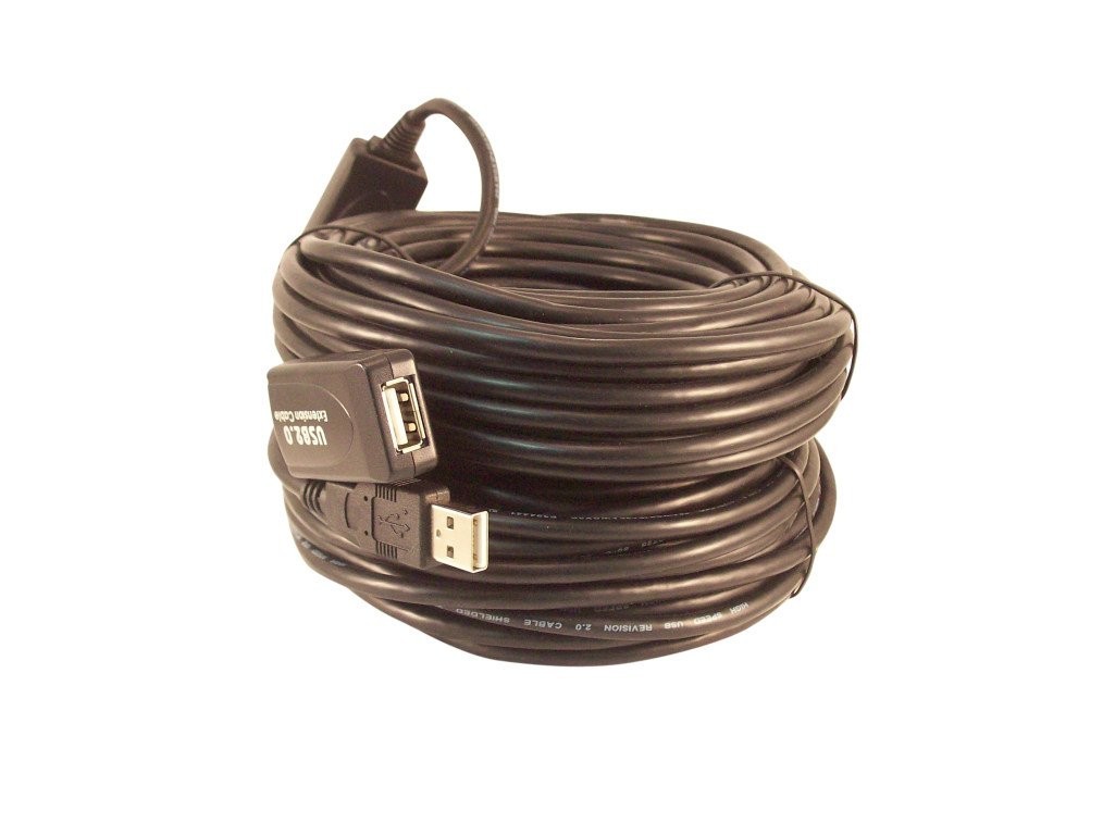 80 Foot USB 2.0 High Speed Active Extension Repeater Cable For PC Laptop Hub