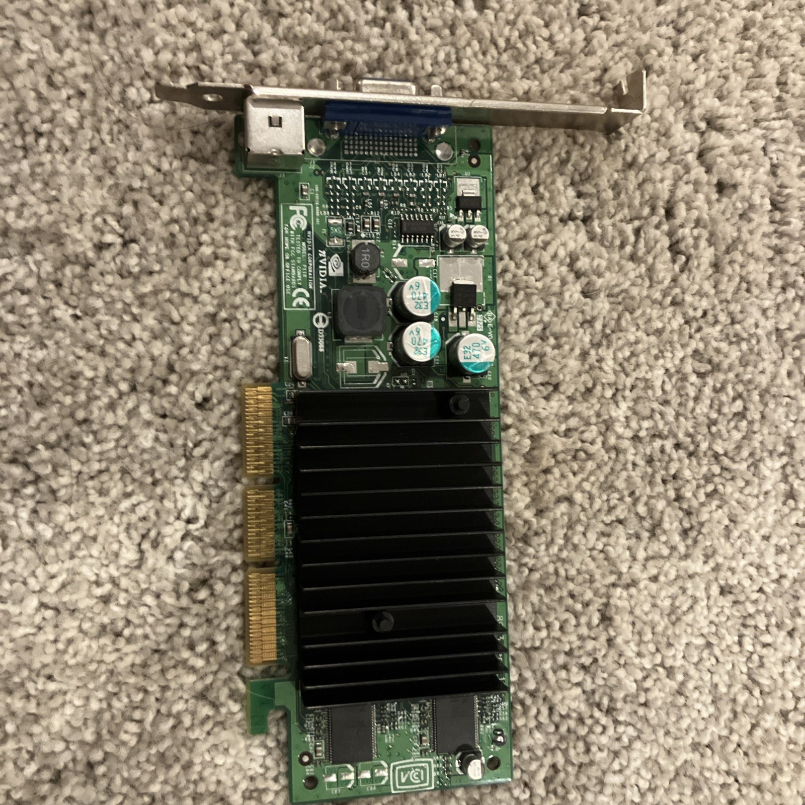 NVIDIA Model P118 64MB AGP VGA VIDEO CARD 8903 Ver 110 6002578 180-10110-0000-A0