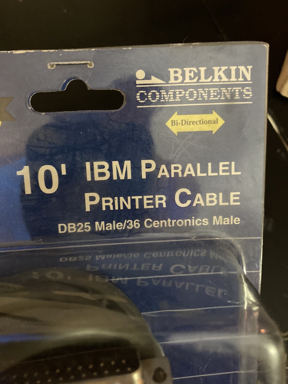Belkin 10 Foot IBM Parallel Printer Cable DB25 Male / 36 Centronics Male - NEW
