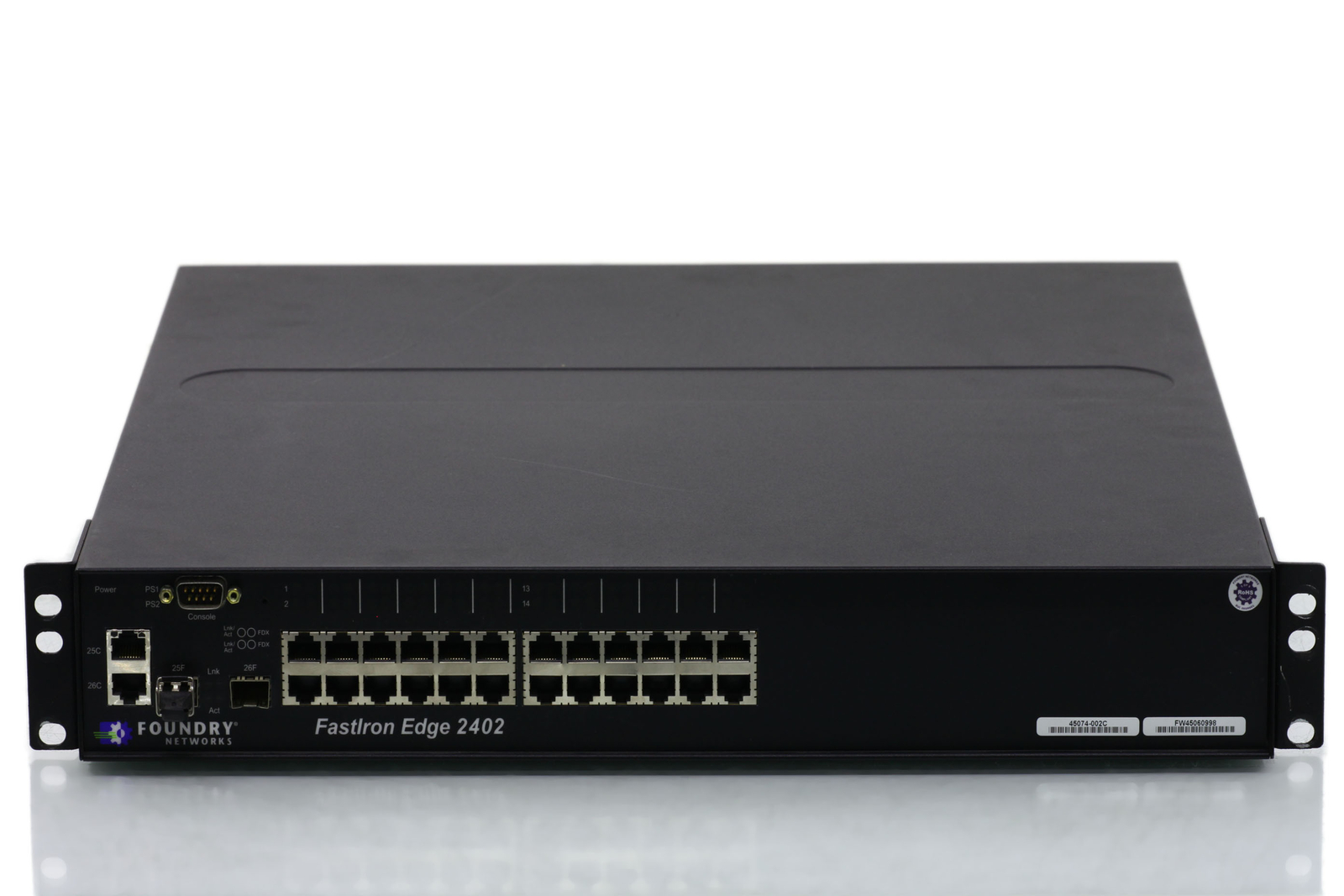 Brocade / Foundry FastIron Edge 2402 Network Switch 24 Port - FES2402