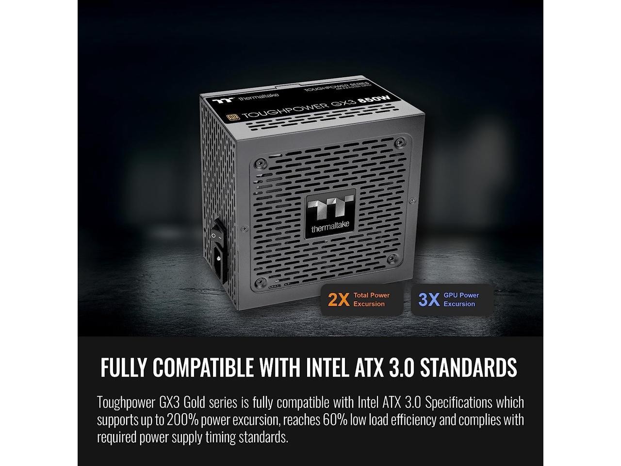 Toughpower GX3 850W 80Plus Gold SLI/Crossfire Ready ATX 3.0 Power Thermaltake