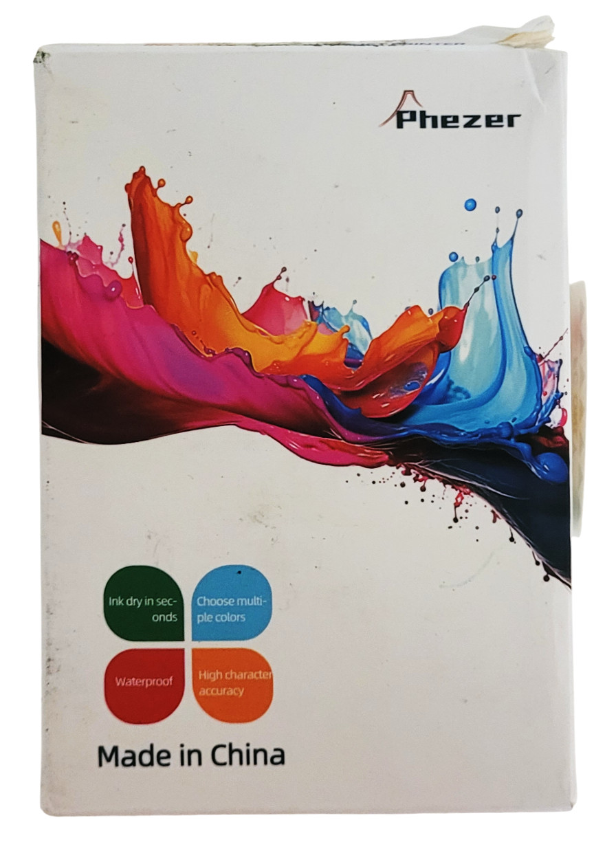 Phezer PS100(M) Black Quick Dry Solvent Ink Cartridge Open Box