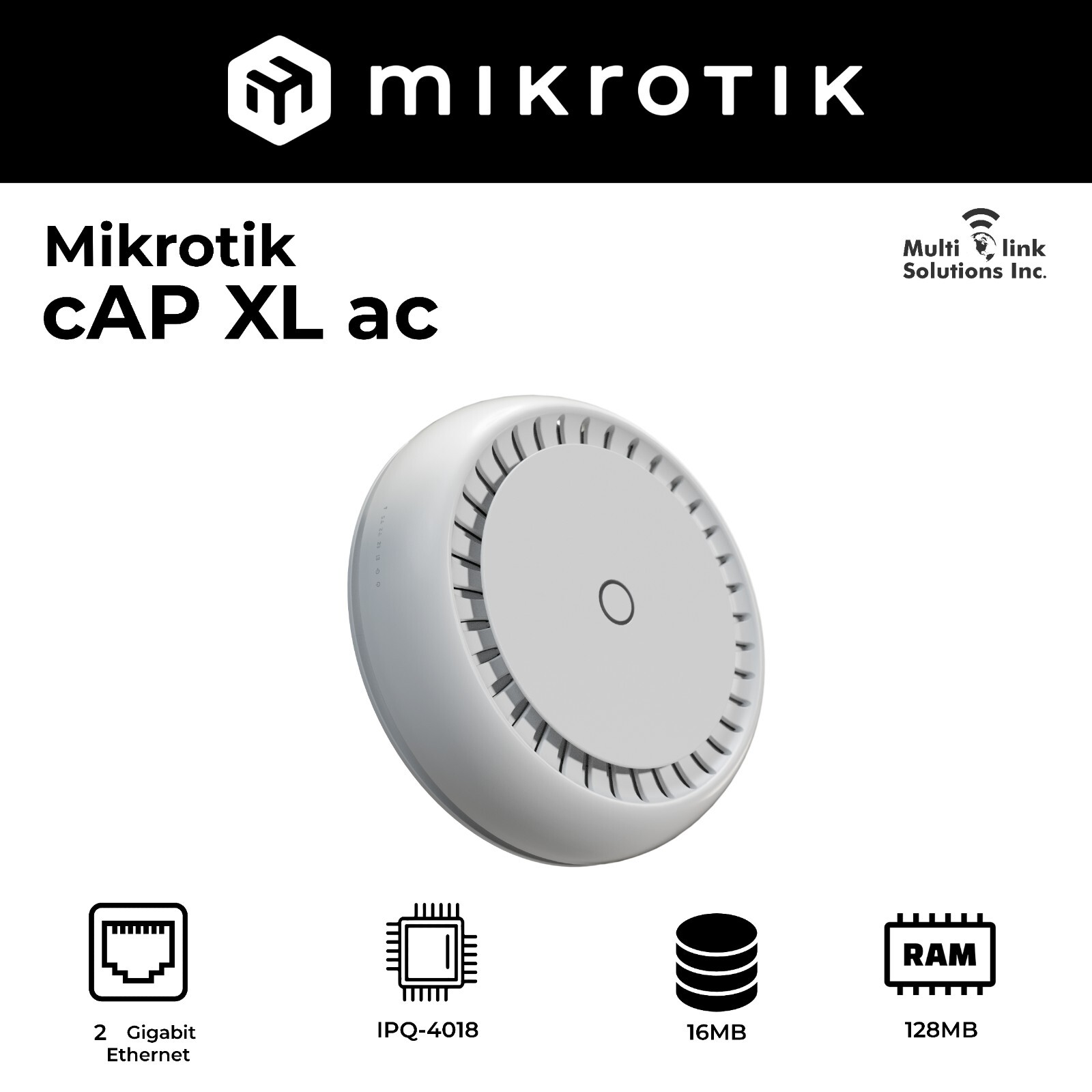 Mikrotik cAP XL ac Dual Band Dual Chain 2xG Ethernet ports International version