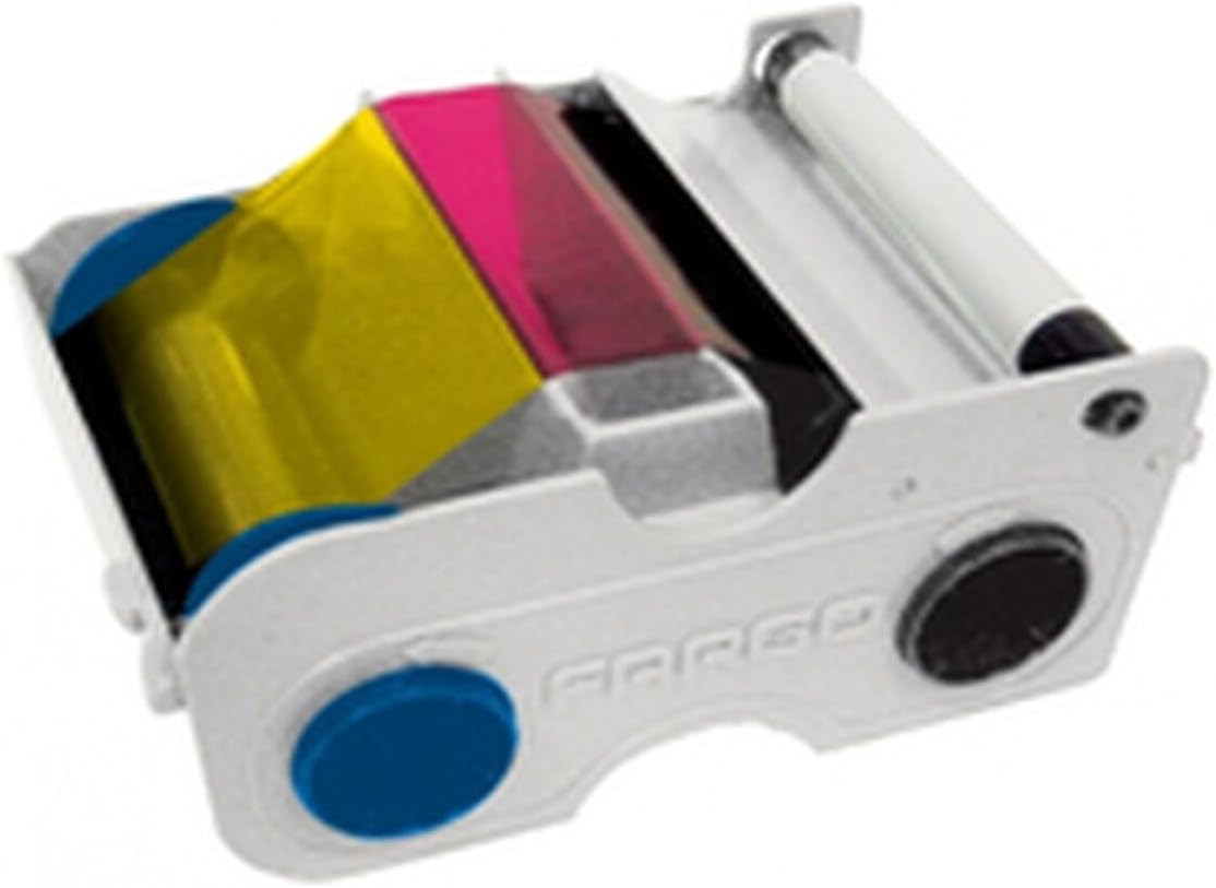 Fargo DTC1000 Ymcko Ribbon Cartridge W/Cleaning Roller - 45000