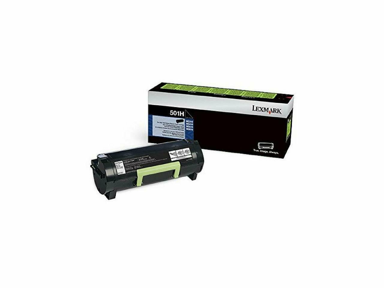 Lexmark (501H) High Yield Return Program Toner Cartridge (5,000 Yield)-2 pack