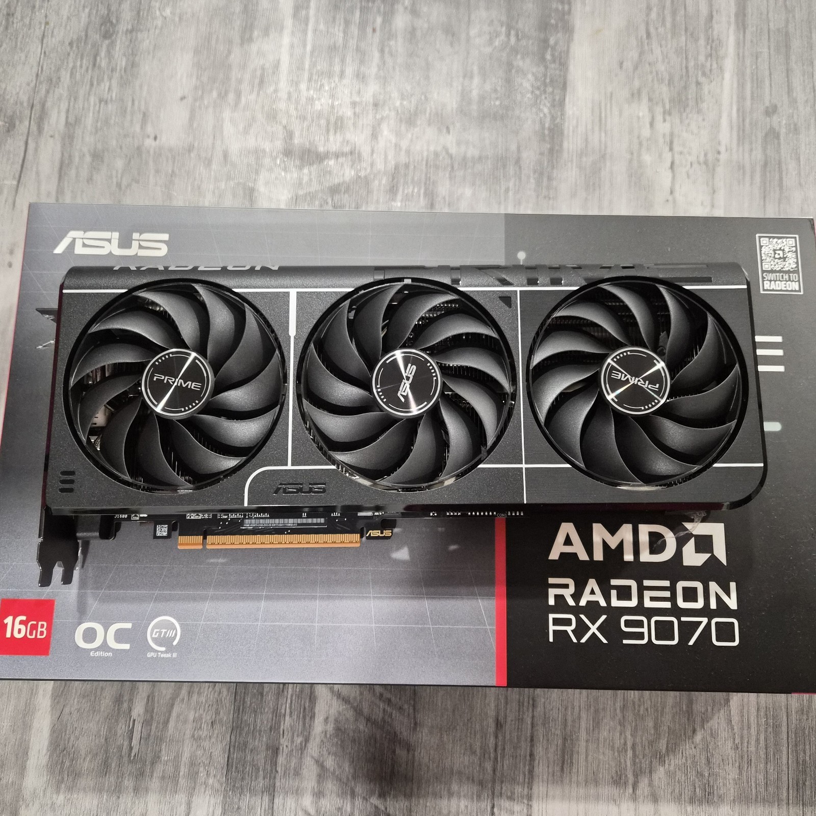 ASUS PRIME Radeon RX 9070 16GB GDDR6 Graphics Card 