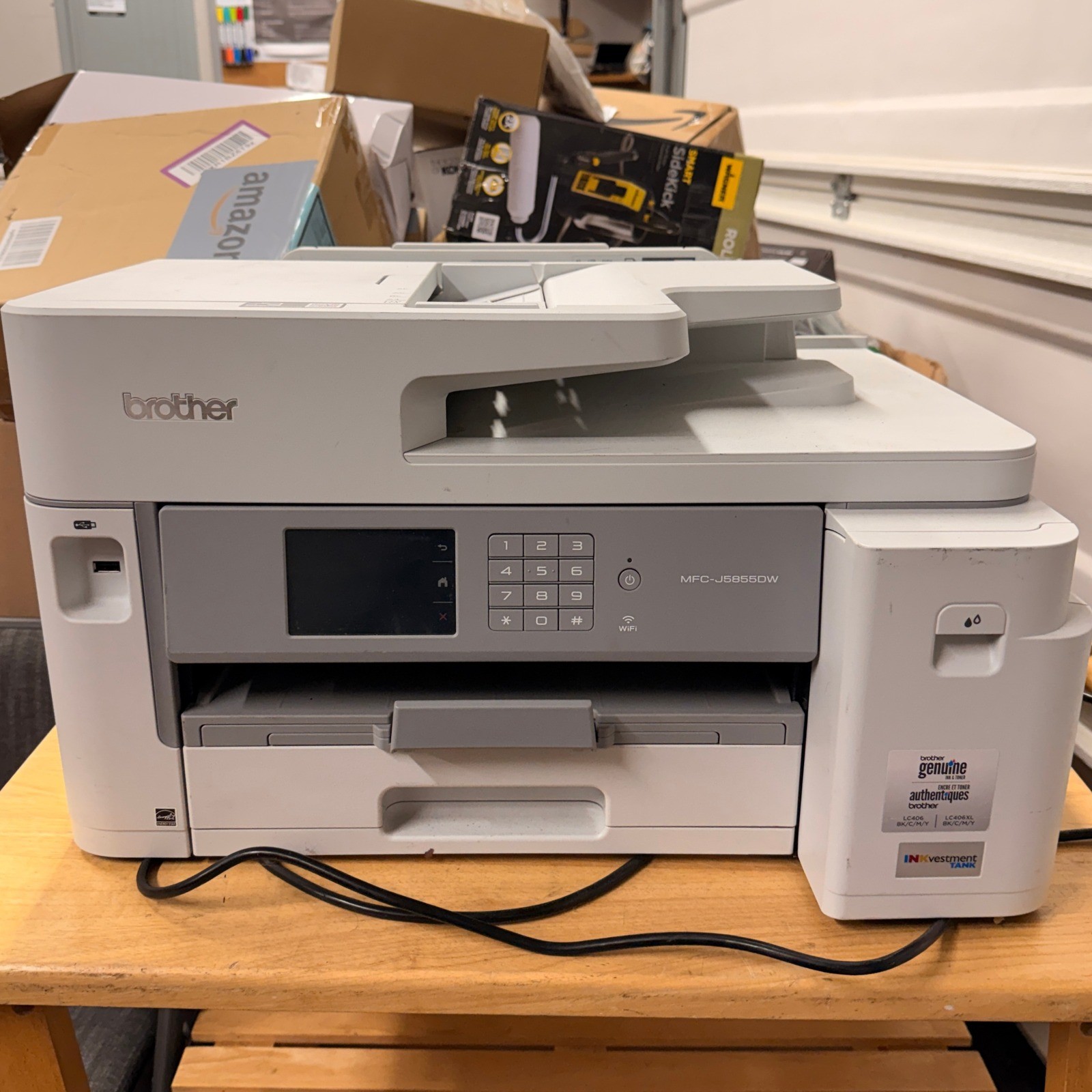 Brother MFC-J5855DW INKvestment Tank Color Inkjet All-In-One Printer