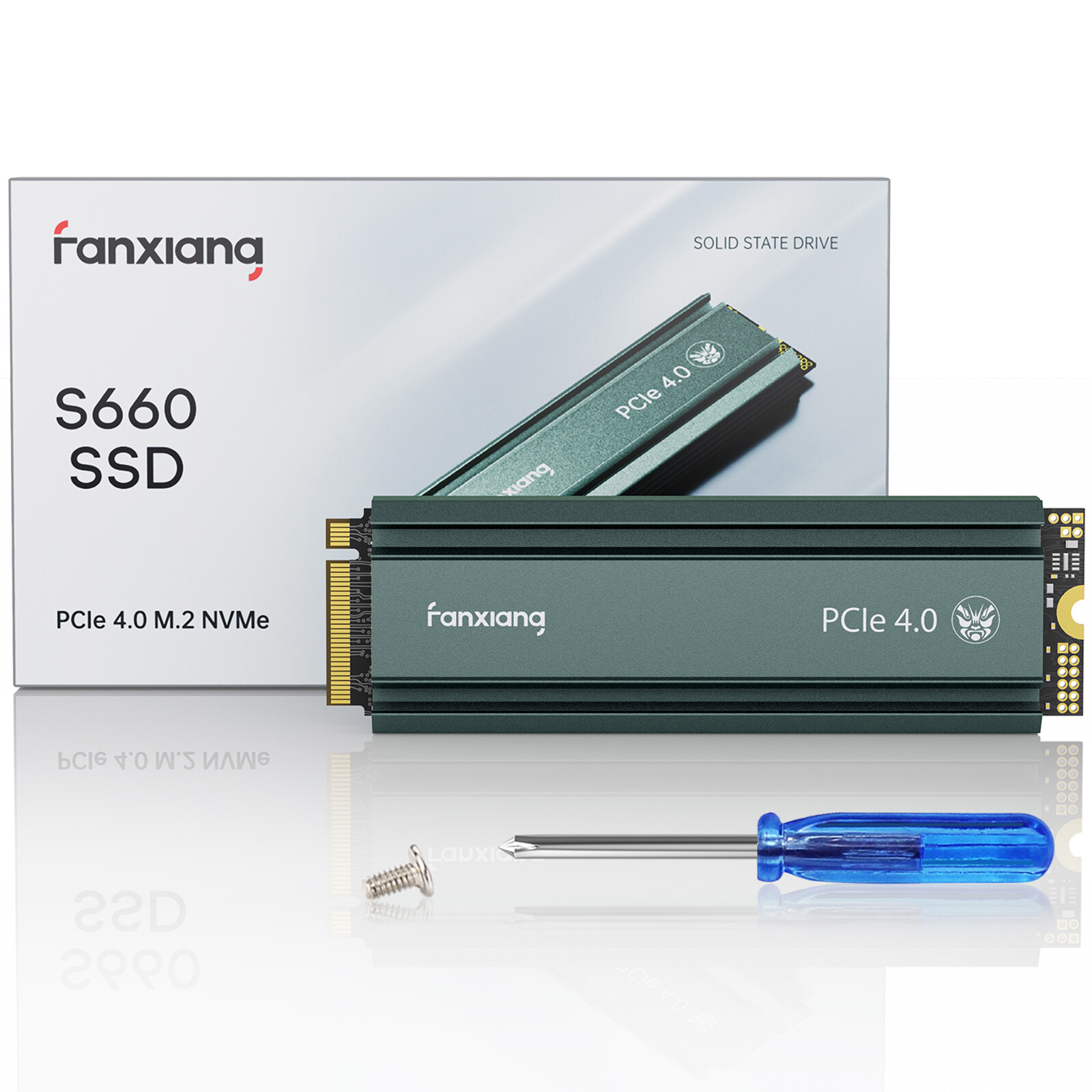 Fanxiang M.2 SSD 1TB 2TB 4TB NVMe Heatsink Gen4x4 Internal Solid Hard Drive Lot