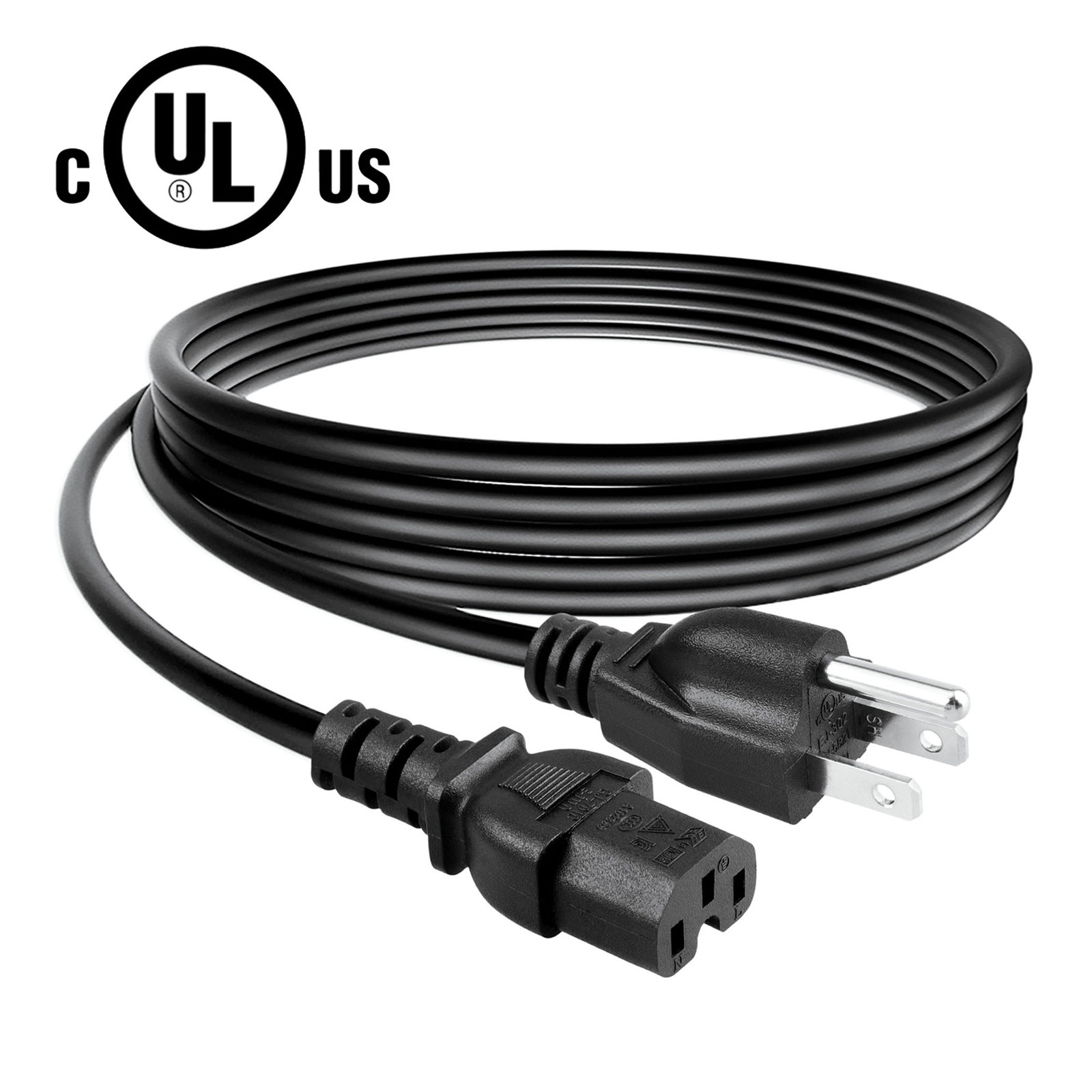 UL 6ft 16AWG Heavy Duty Power Cord with Notch For Hydroponics Lighting Ballast