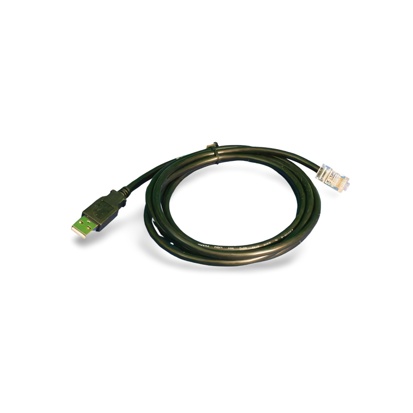 10ft UPS Tripp Lite USB to RJ45 Cable 731093 Compatible - Black