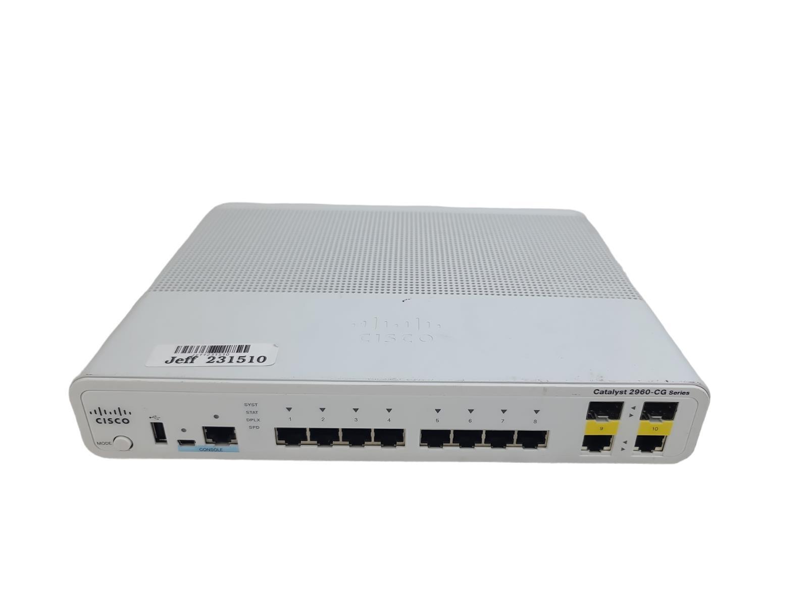 Cisco Catalyst 2960 CG Series 8-Port Network Switch WS-C2960CG-8TC-L