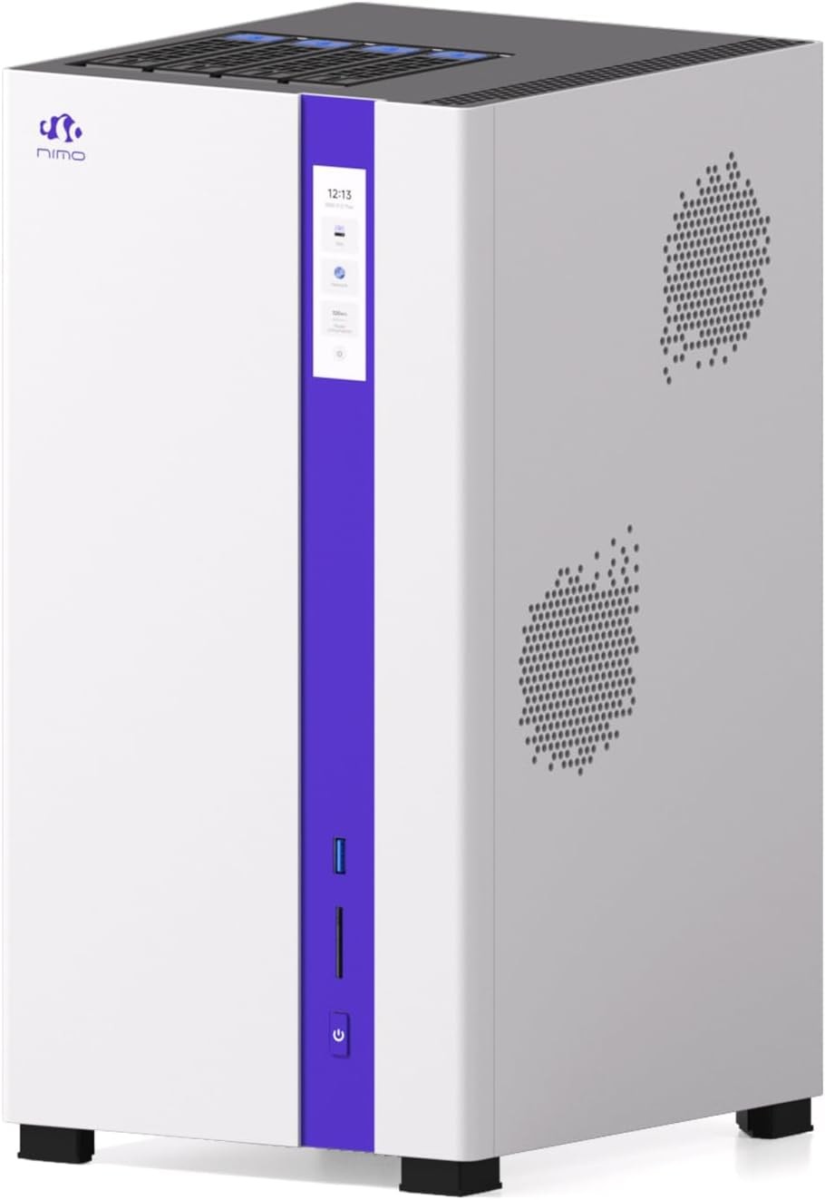 Nimo AI NAS Agentic Computer Mini PC and AI Server, AMD Ryzen 7 PRO 8845HS