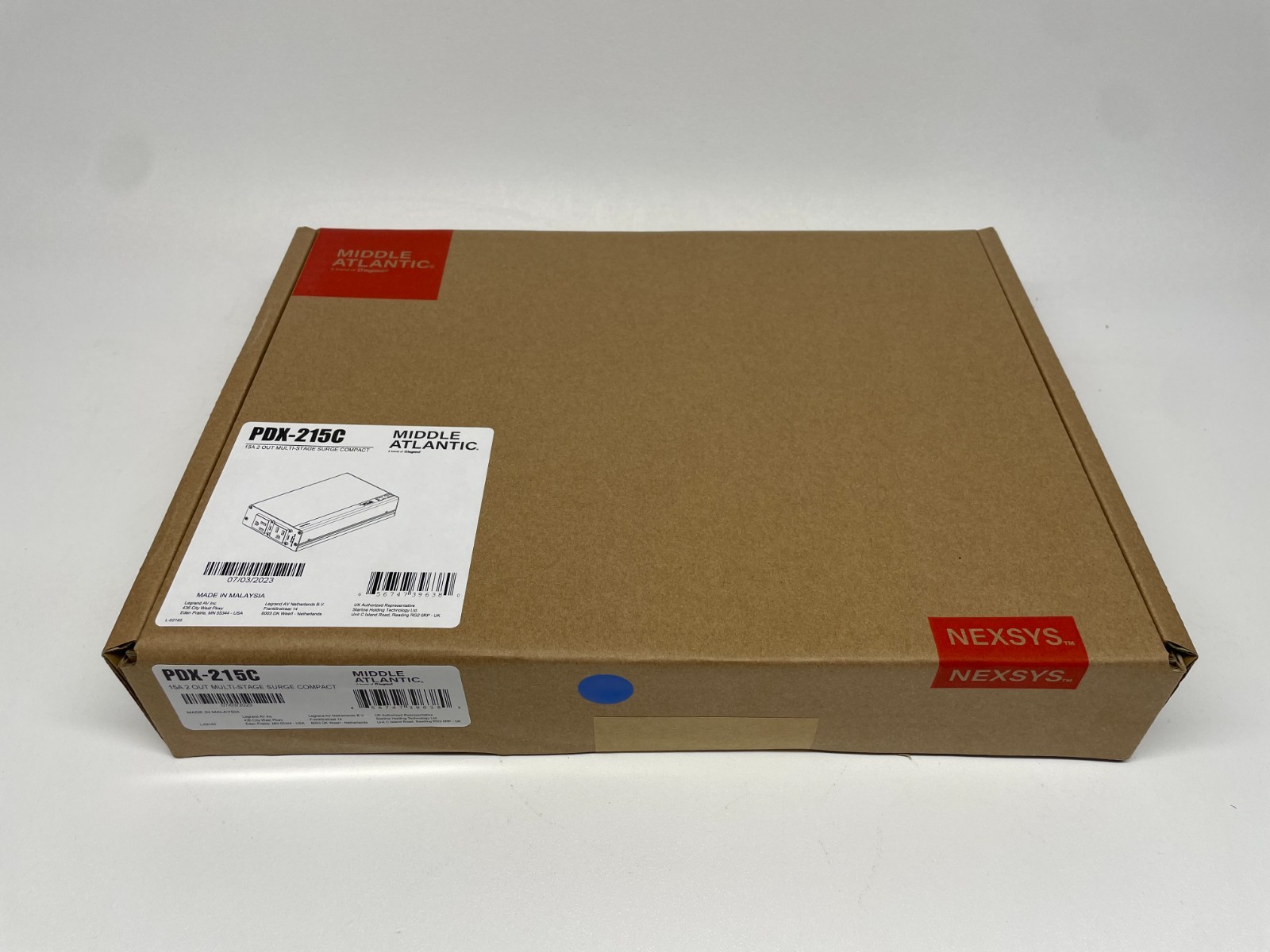 Middle Atlantic PDX-215C 15A 2-Outlet Multi-Stage Power Distribution Unit
