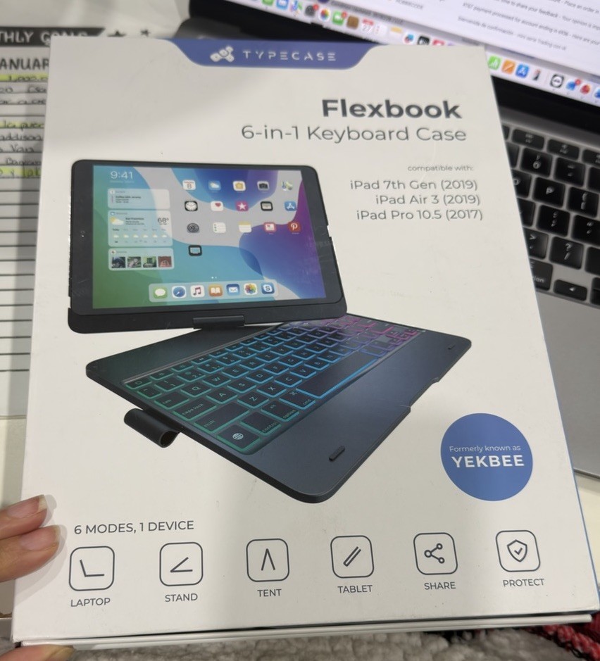 Typecase Flexbook 6 in 1 Keyboard Case  (New in Box/Unused) Open Box