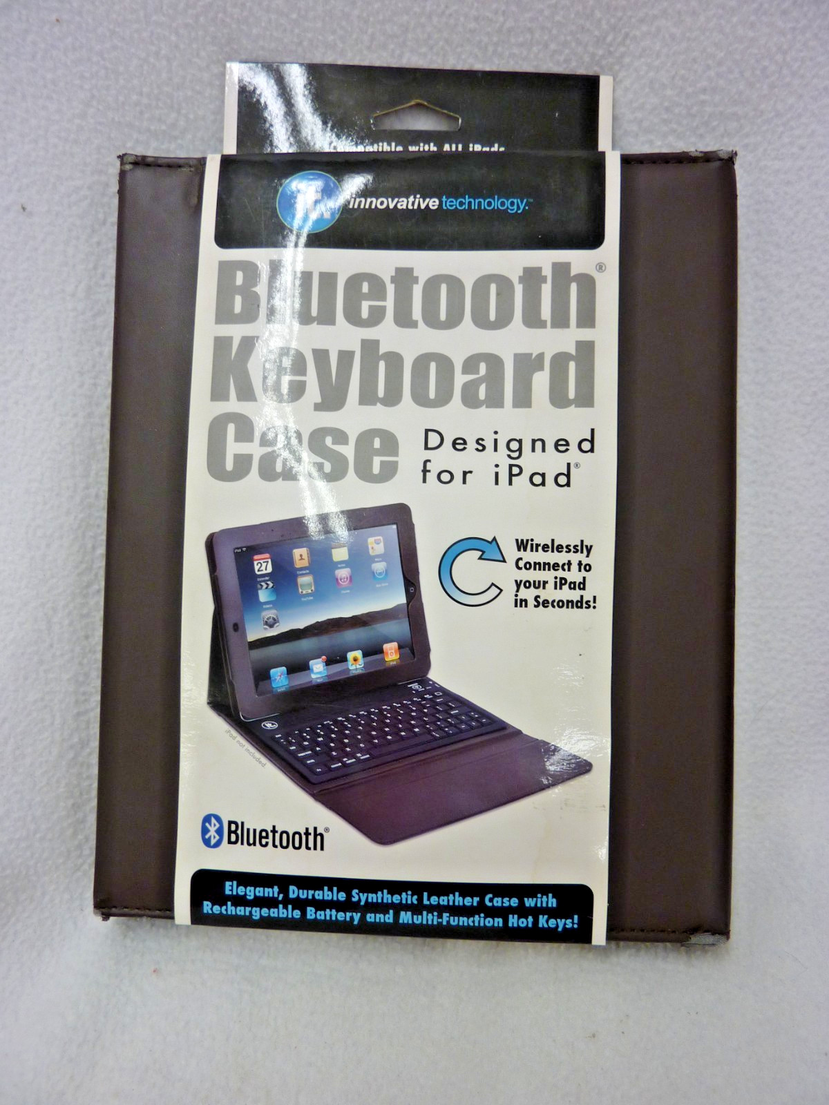 INNOVATIVE TECHNOLOGY ITIP-4000 iPAD FOLIO CASE WITH BLUETOOTH KEYBOARD