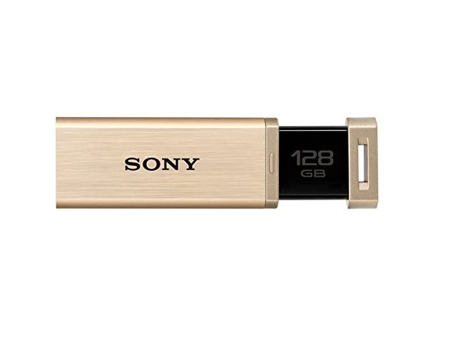 Sony USB3.0 corresponding USB Memory 128GB Gold cap Les USM128GQXN Japan NEW