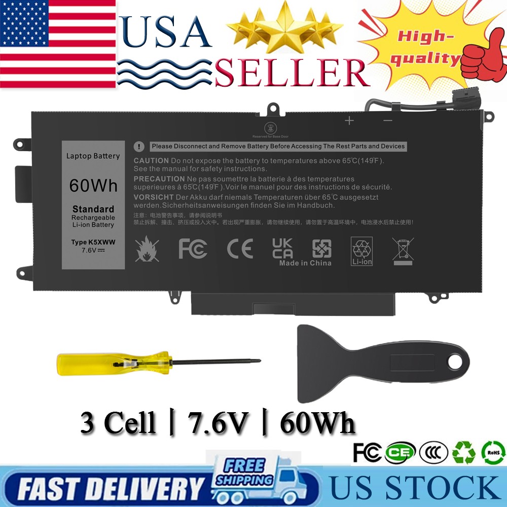 ✅LOT 10x K5XWW Battery For Dell Latitude 7389 7390 L3180 5285 5289 2 in 1 71TG4