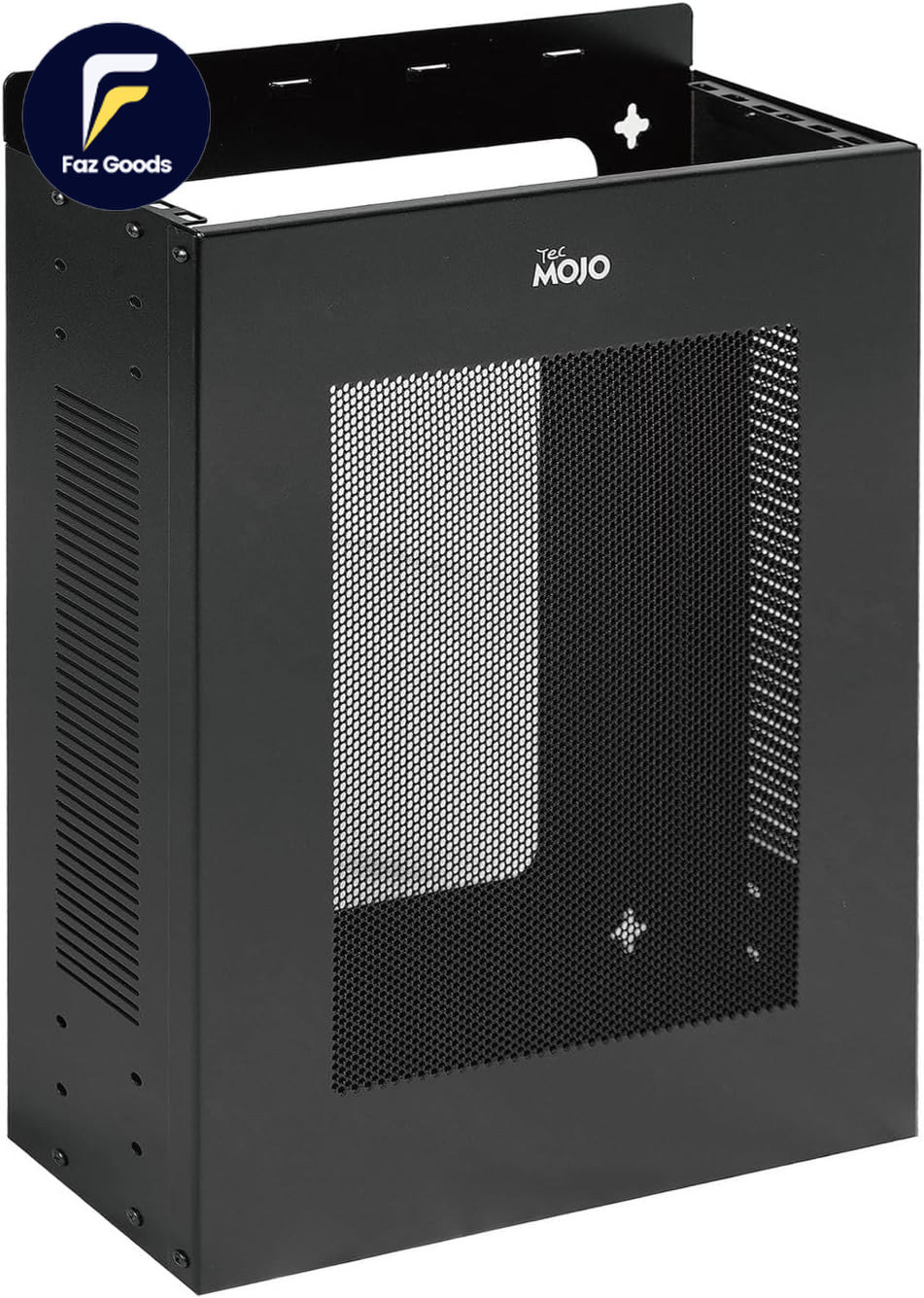 2U Vertical/Horizontal Wall Mountable Server Rack with Vented Enclosure for 19"