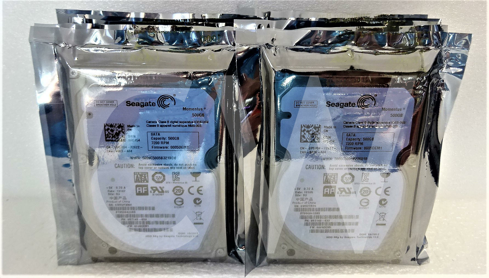 (LOT OF 10) ST9500423AS Seagate 500GB 7.2K RPM 3Gb/s 2.5" SATA Laptop Hard Drive