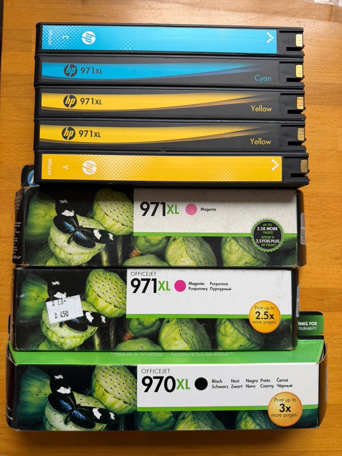 NEW 8x Genuine HP 971XL / HP 970XL Ink Cartridges Ink Cartridges