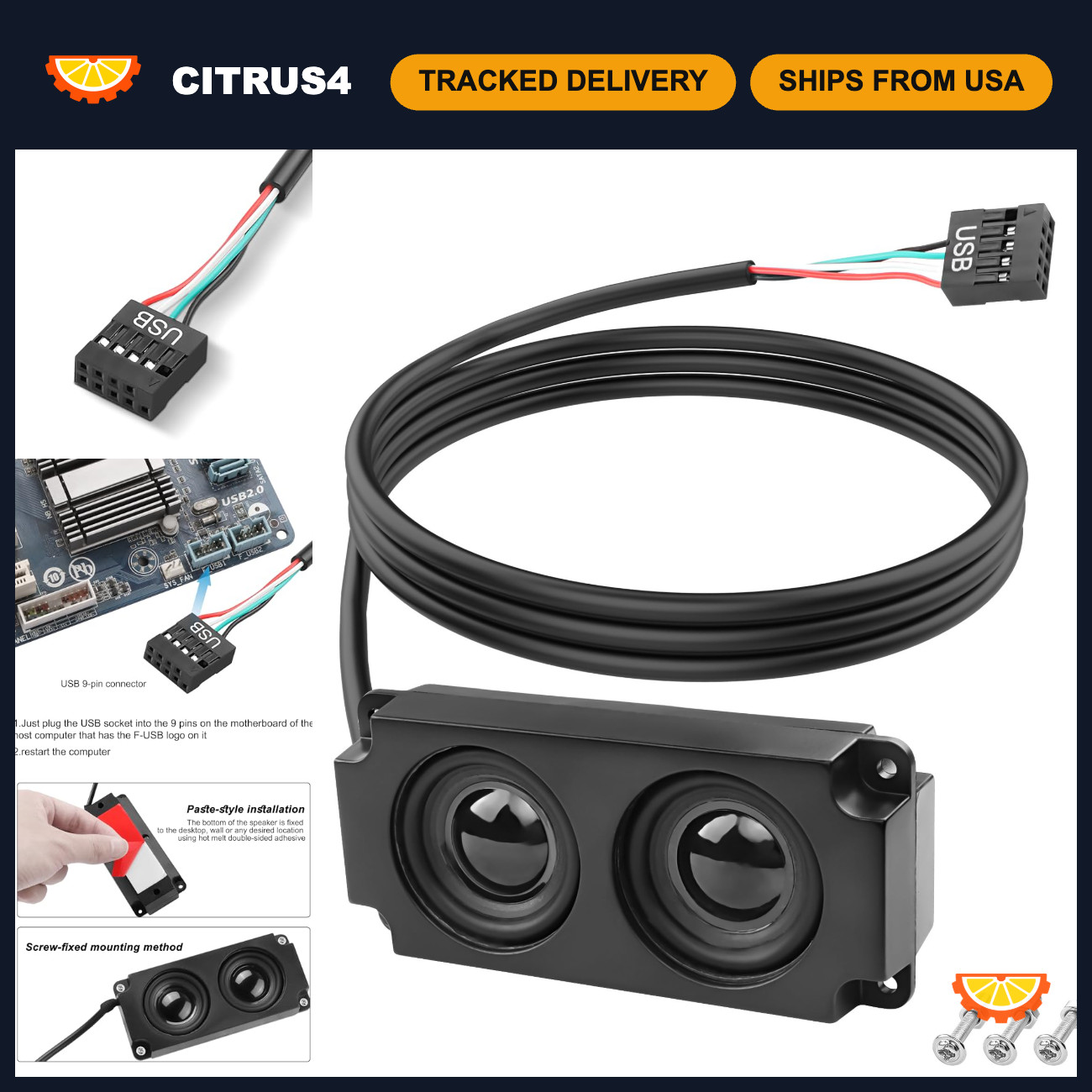 Internal USB PC Motherboard Speaker 9 Pin - High-Quality Computer Audio Output