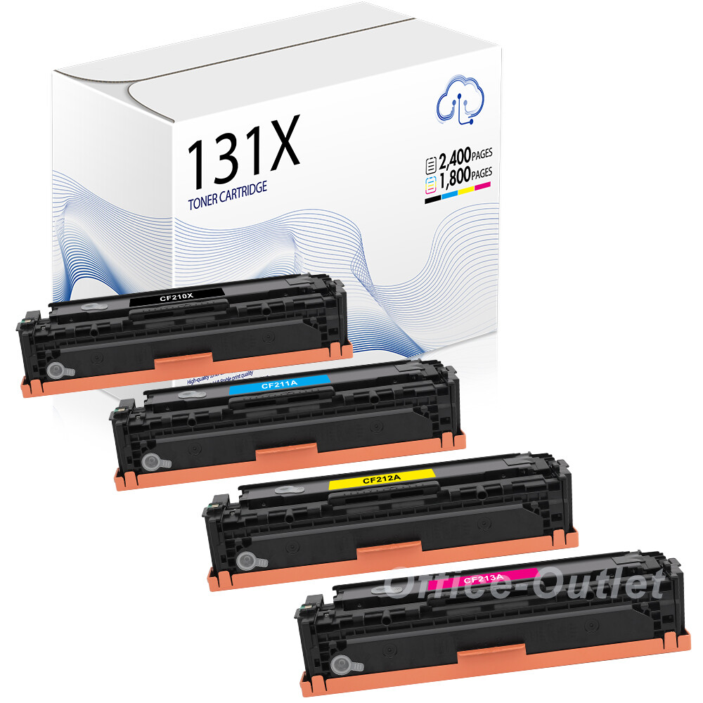 4 pk Color Set Compatible For HP 131A 131X Printer CF210A CF211A CF212A CF213A