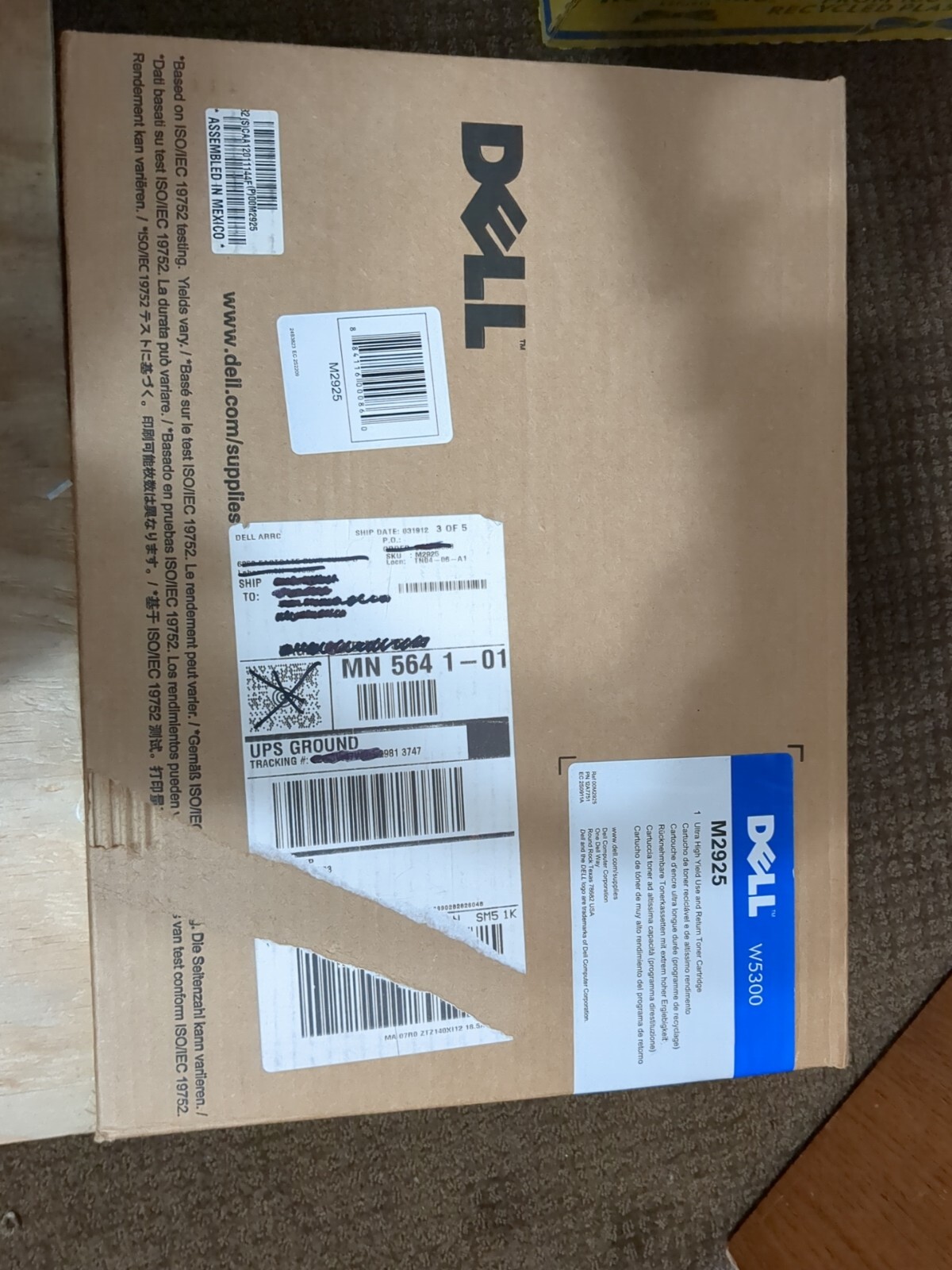 New Genuine Dell W5300 Ultra High Yield Toner Cartridge M2925