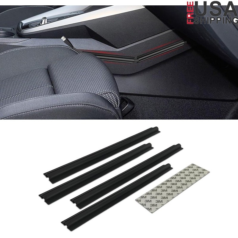 4PCS Car Wire Cover Hidden Protector Adhesive Cable Organizer Automotive Sleeves