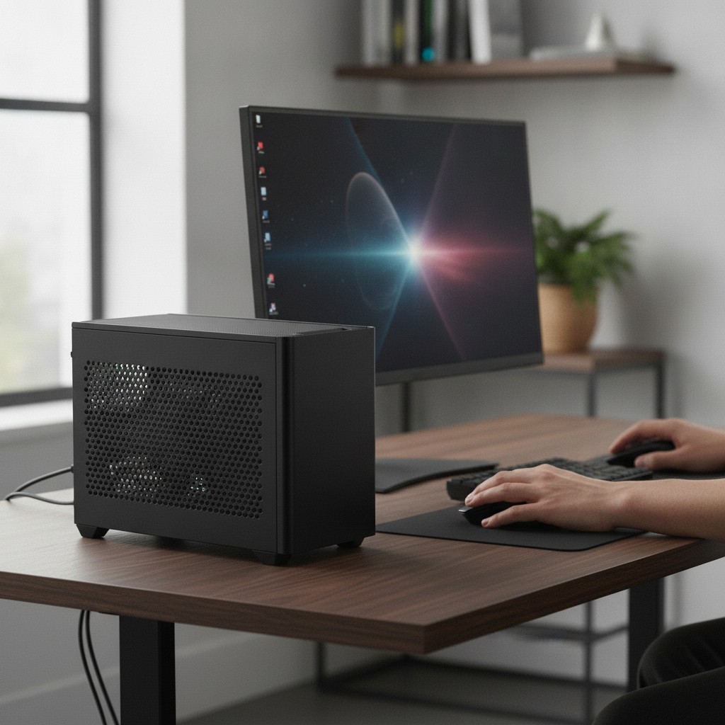 Compact NR200 Mini-Tower PC Case with Enhanced Cooling & GPU Compatibility