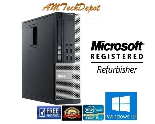 Dell Optiplex 990 Intel Core i5 3.1ghz 8GB Win10 Pro 64-BIT 500GB HDD 