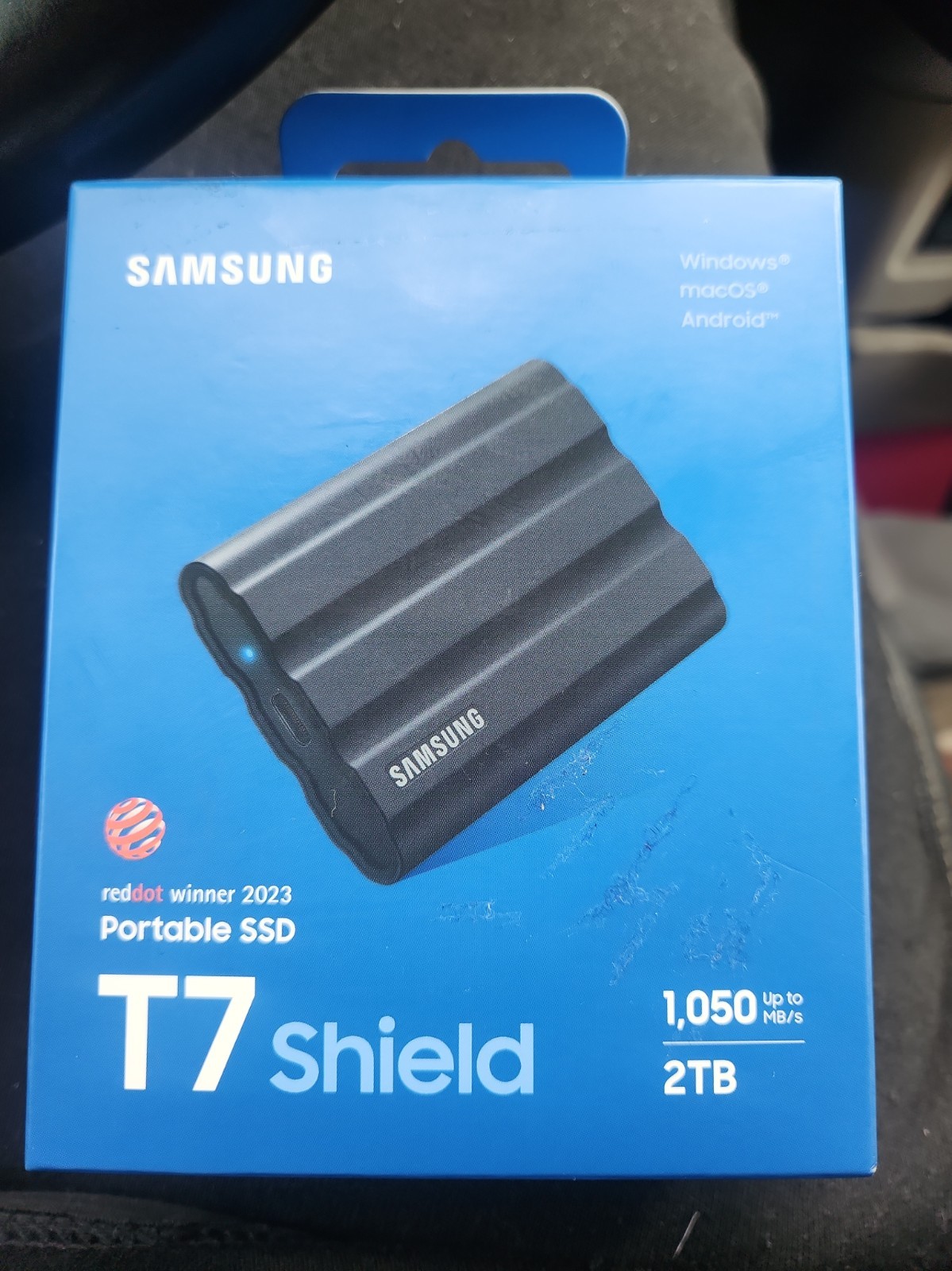 Samsung T7 Shield 2TB USB-C Portable External SSD - Black (MU-PE2T0S)
