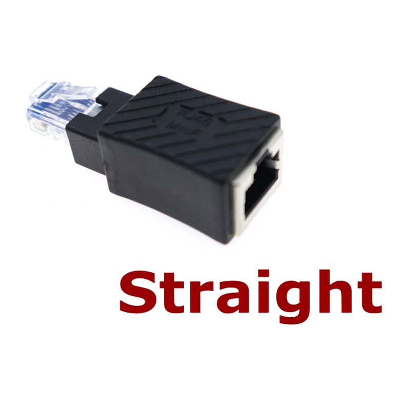 Straight/Up/Down/Left/Right 90 Degree Right Angle RJ45 Male to Female Adapter
