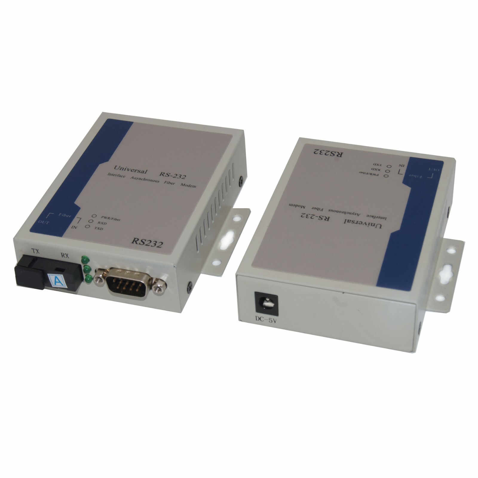 RS232 data Extender over fiber optic, DB9 serial port optical transceiver,1 pair