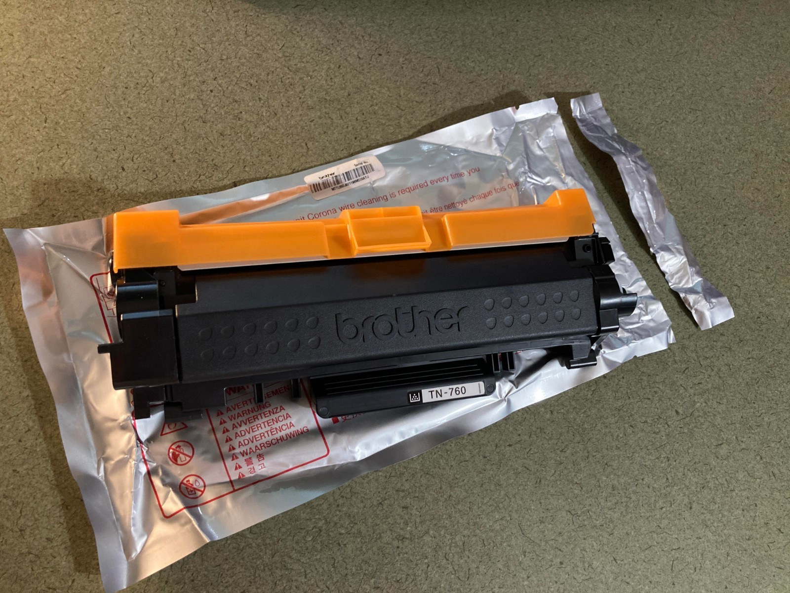 Brother TN760 Black High Yield Toner Cartridge  Genuine L2350DW