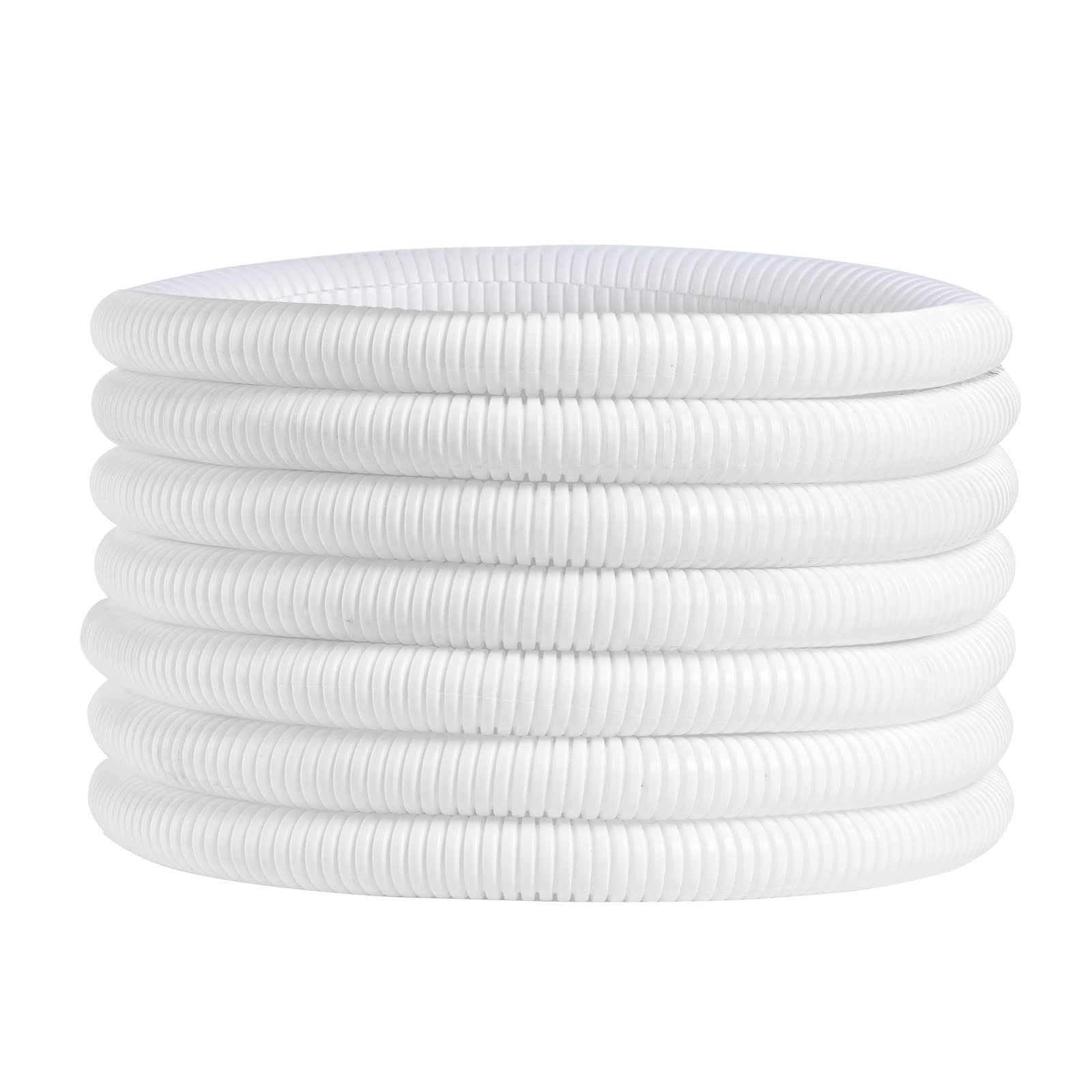 30ft Pet-Proof Cord Protector Cable Cover Wire Loom Tubing for Dogs Cats White