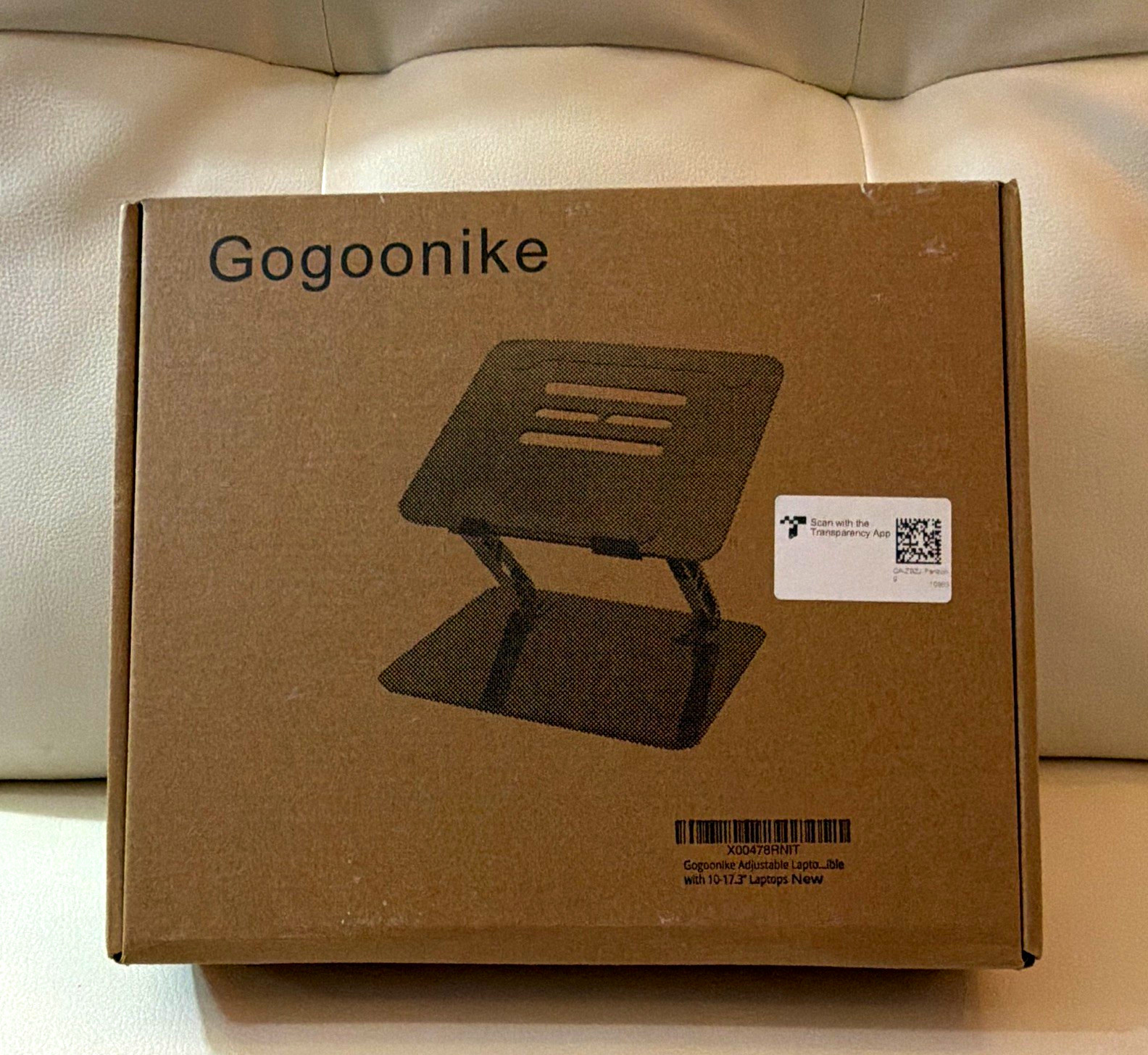 Gogoonike Adjustable Laptop Stand/Riser for 10-17 in Laptops, Black