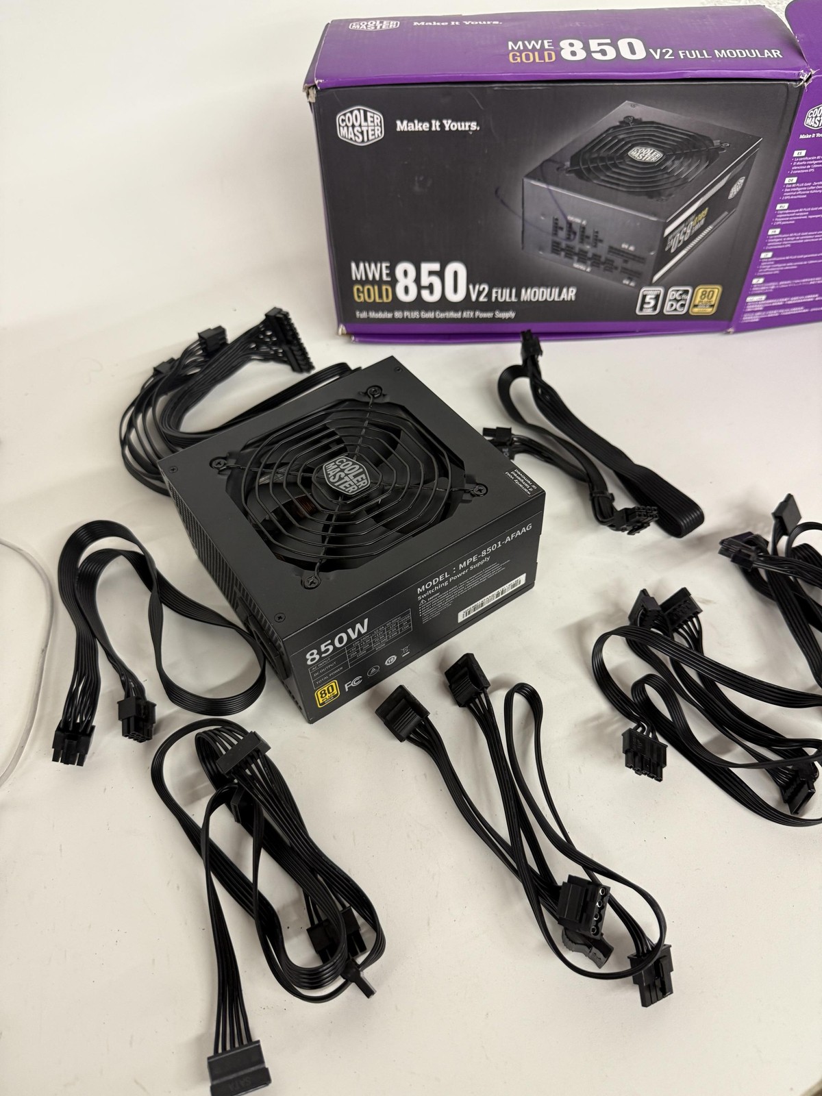 Cooler Master MWE Gold 850 V2 Power Supply, Fully Modular