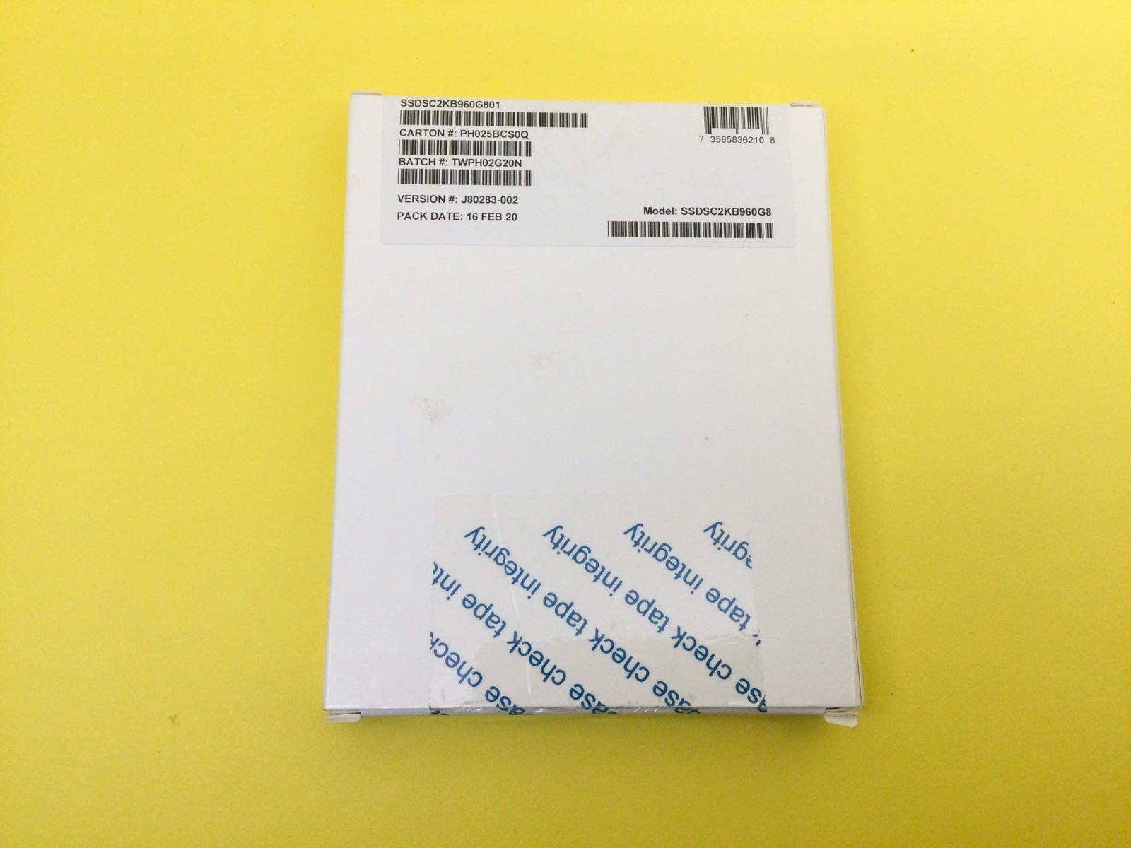 Intel D3-S4510 Series 960GB SATA 6Gb/s 2.5" SATA III SSD SSDSC2KB960G8 New