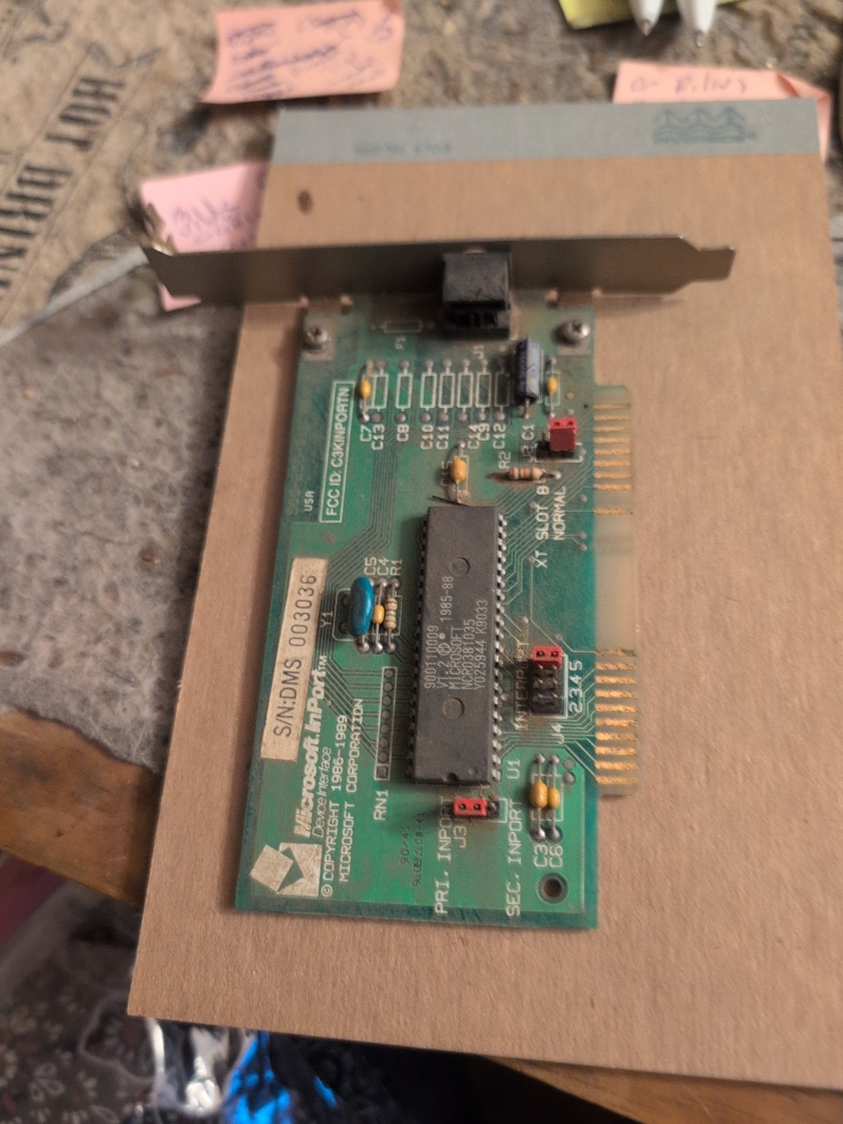 Vintage Microsoft Inport Device Interface Card 900110009