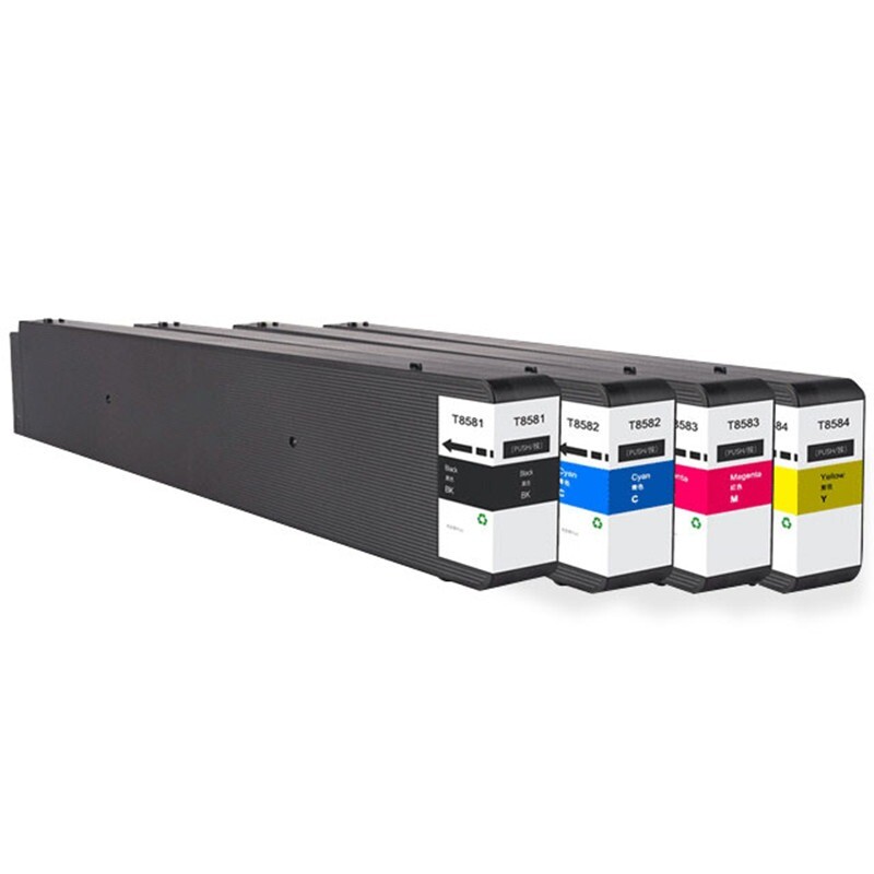 T8581-T8584 Pigment Ink Cartridge Compatible For Epson WF-C20590 WF-C20750a
