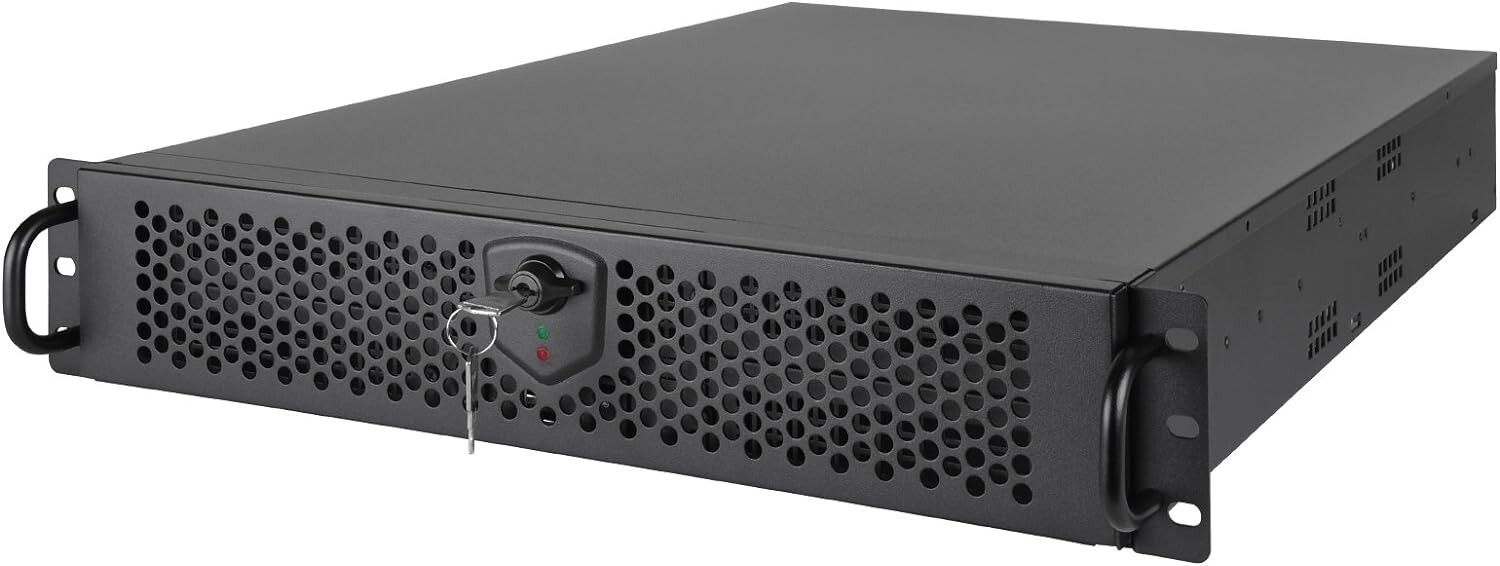 SilverStone Technology 2U ATX Rackmount Server Case with Dual 5.25" Bays (RM201B