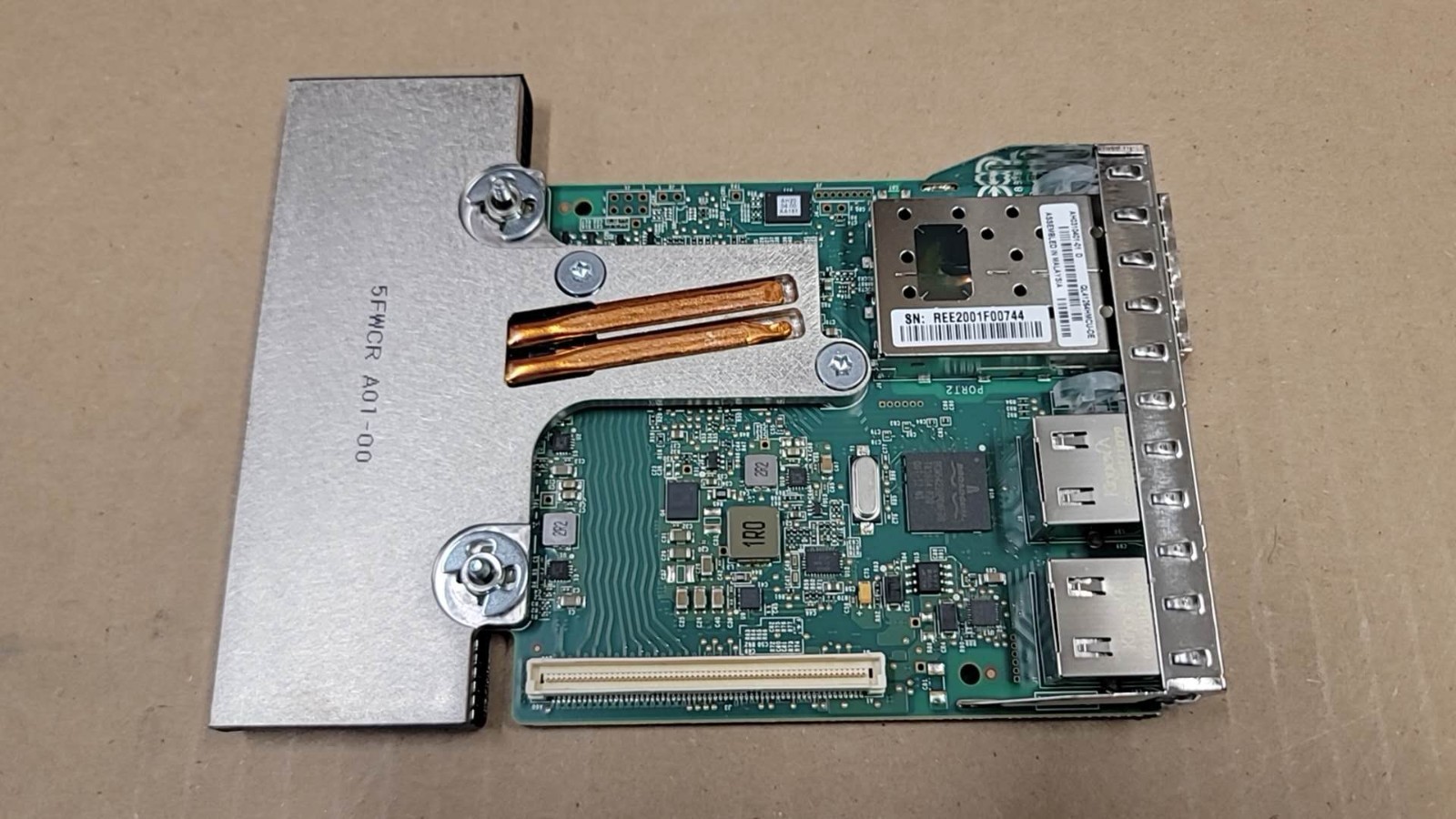Dell 5V6Y4 QLogic QLE41264 2x 10GB SFP+, 2x 1GB RJ45 Network Daughter Card