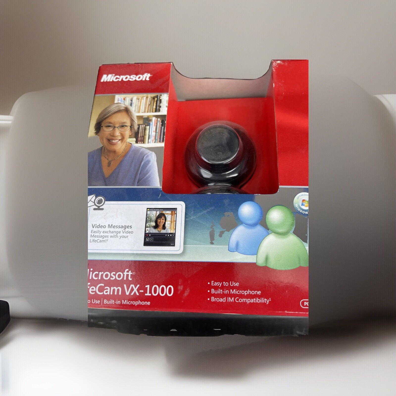 MICROSOFT : LIFECAM (webcam) Model VX-1000  w/ BUILT IN MICROPHONE New