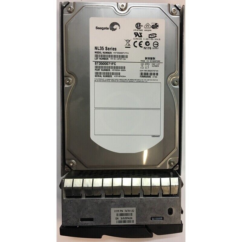 Seagate NL35 Series Compellent 500GB 7200 RPM FC 3.5" HDD 9Y8204-080
