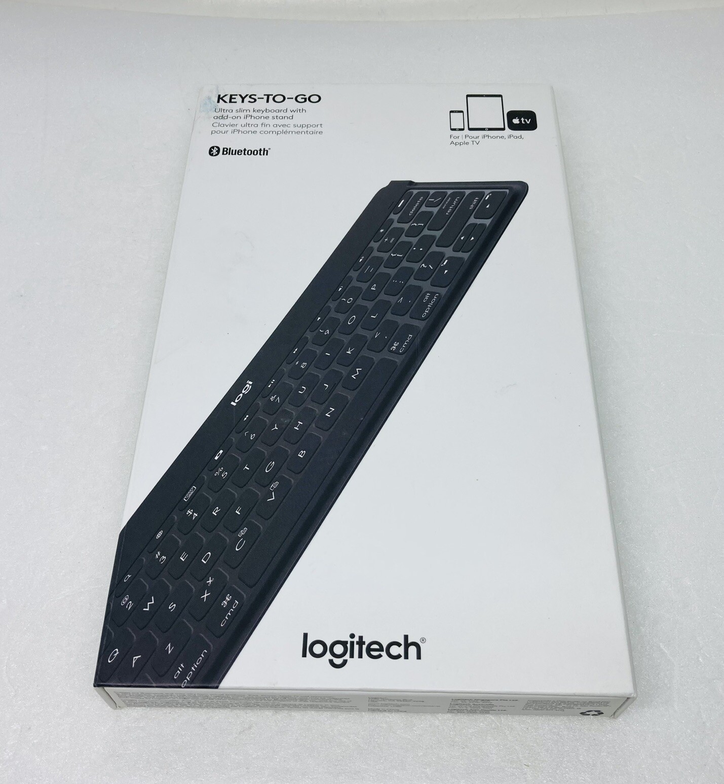 Logitech Keys-to-Go Portable Wireless Keyboard Bluetooth Slim Black 36