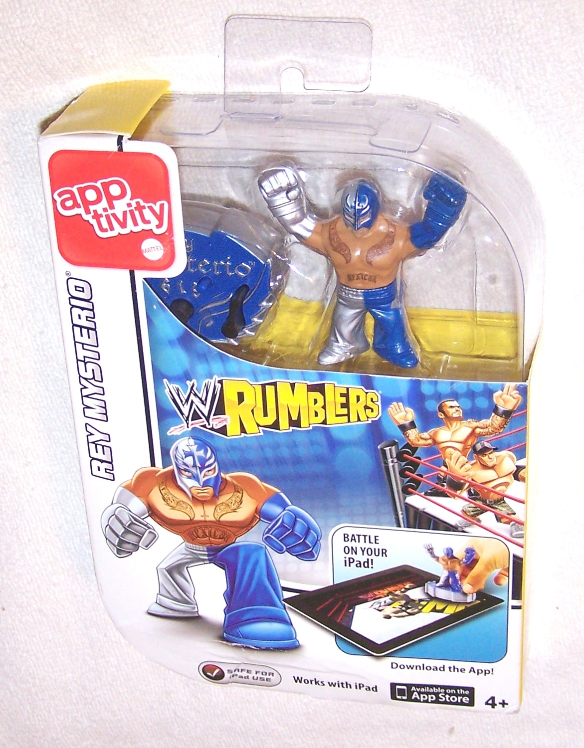 New Open 2012 iPad App WWE Mexican Rey Mysterio Mattel Wrestling Game Apptivity